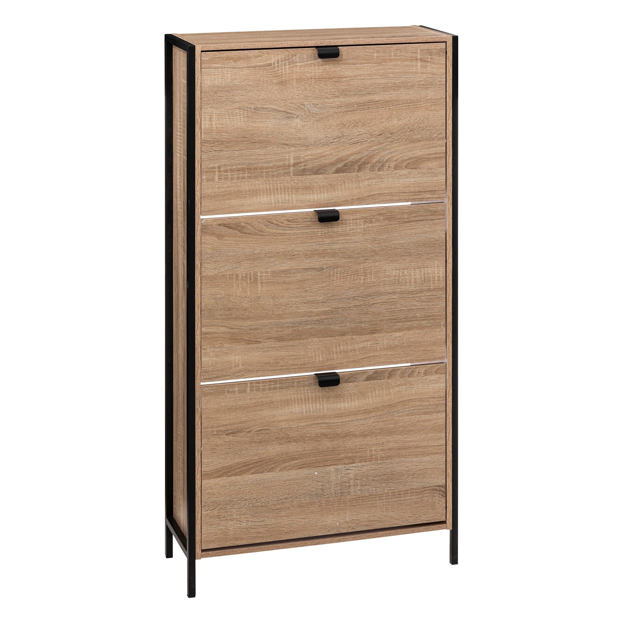 Scatola Porta Gemelli In Legno Rovere Nero Con Top In Vetro – Capacità Fino A 20 Paia