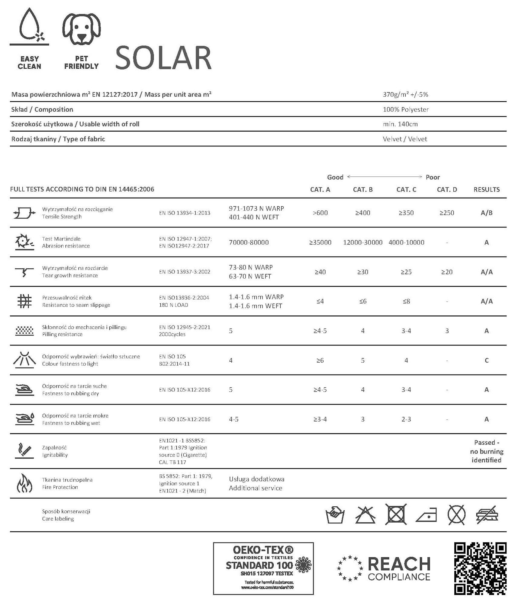 Tela al corte tapicería imitación piel Solar vison ancho 140 cm - 3