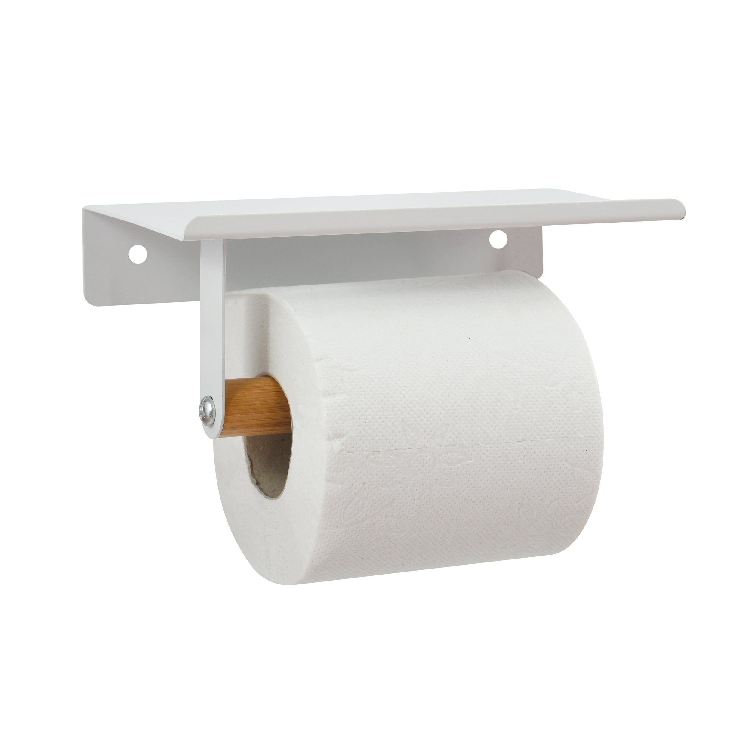 Portarrollo wc tarek blanco 18x7.5 cm