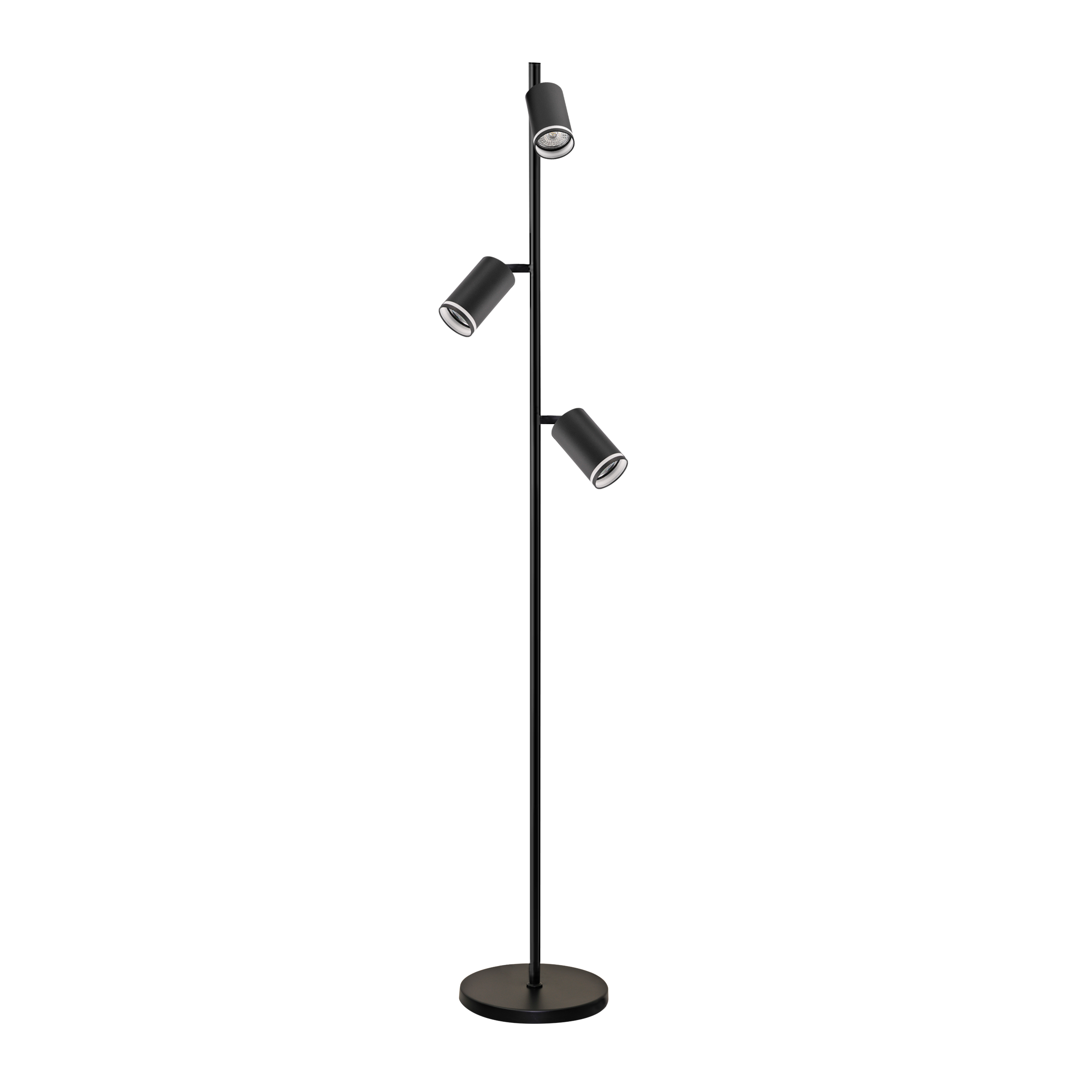 Lampa podłogowa Paris czarna 3 x GU10 Goldlux