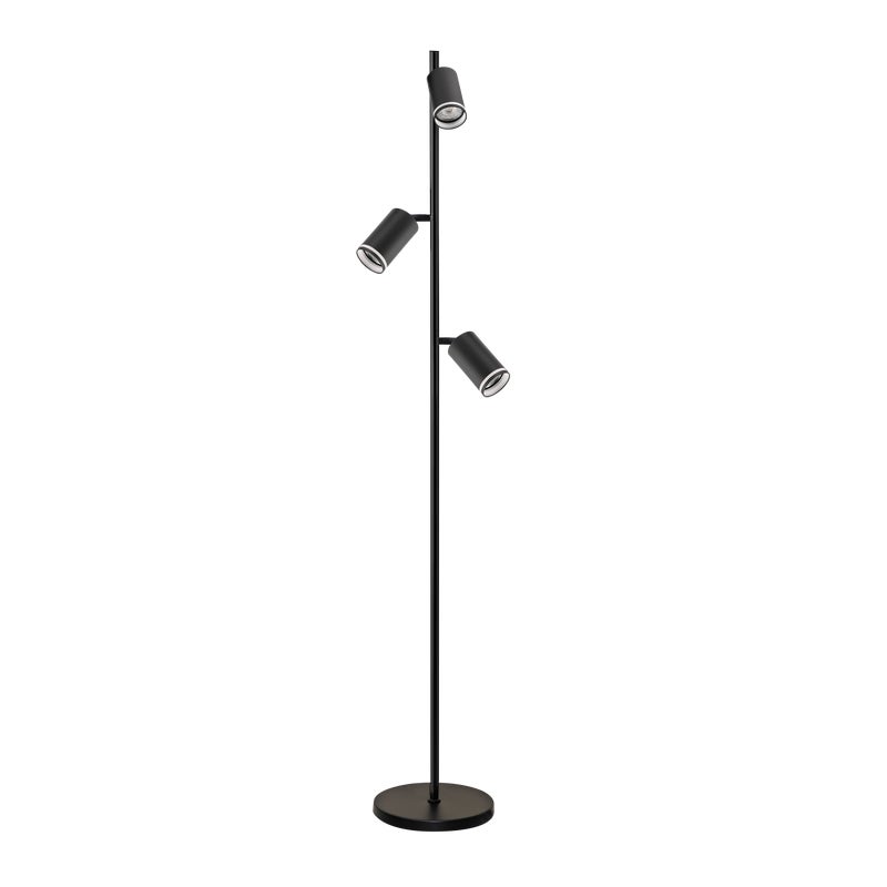 Lampa podłogowa Paris czarna 3 x GU10 Goldlux