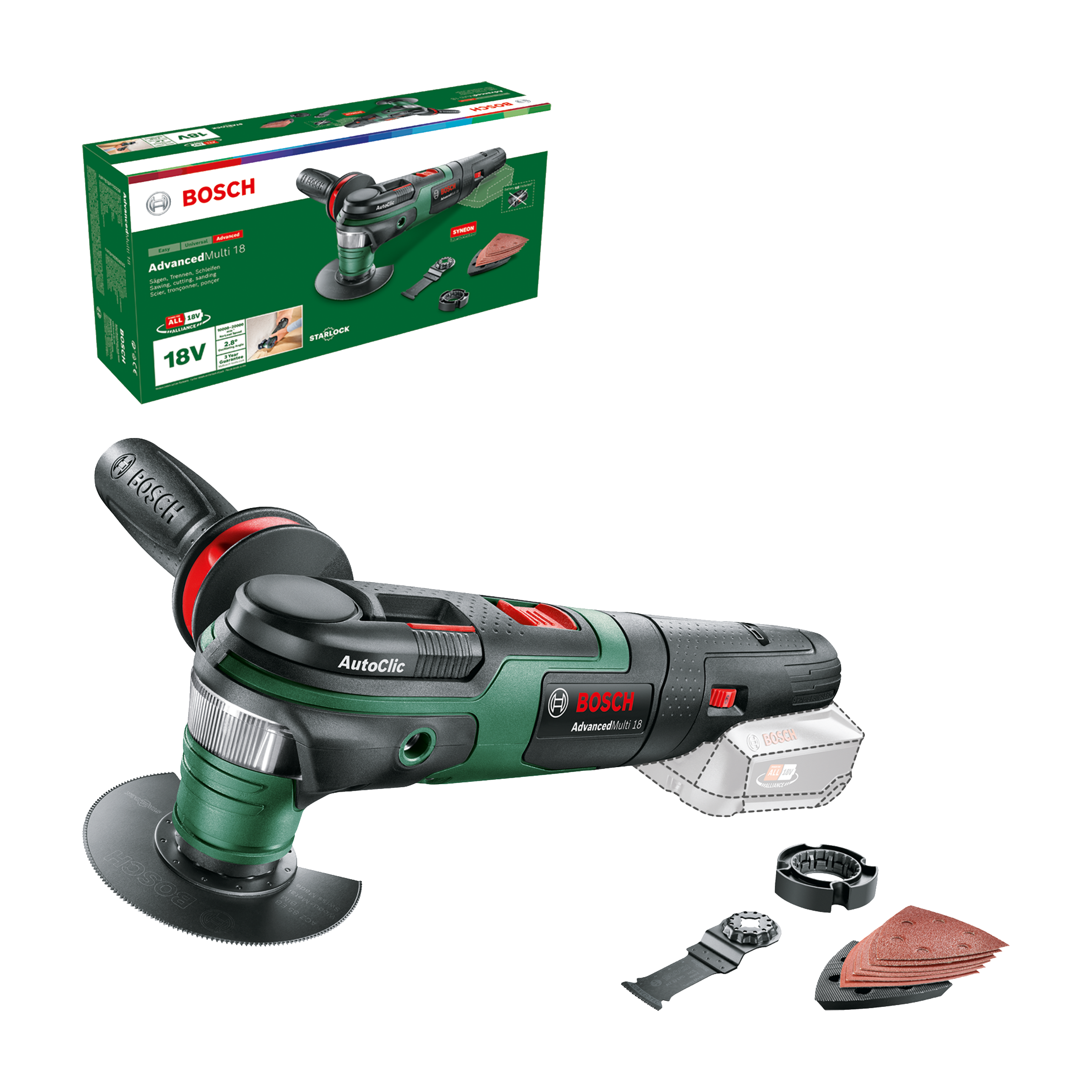 Multiherramienta BOSCH advancedmulti 18V s/b - 4