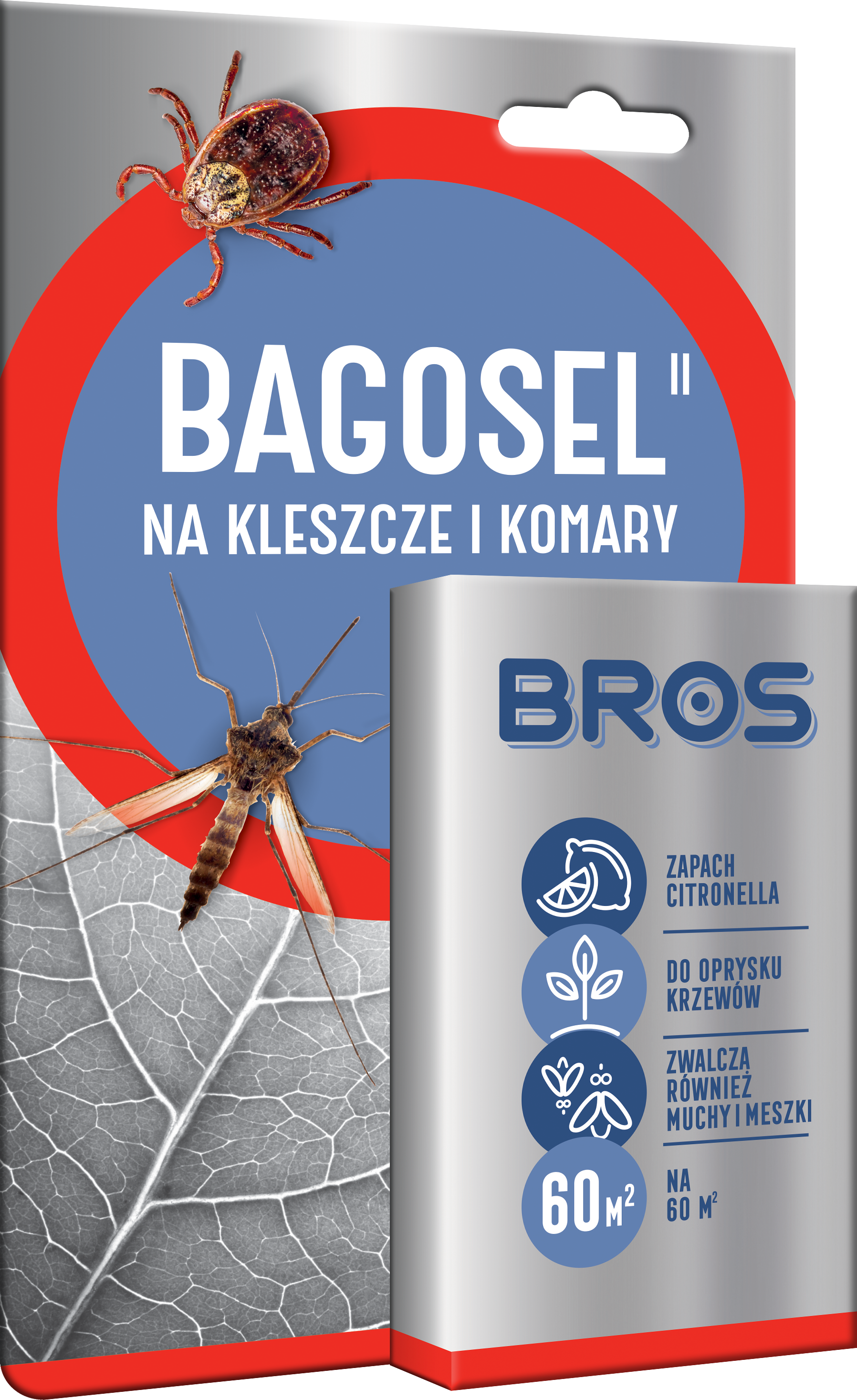 Środek przeciw komarom i kleszczom Bagosel płyn 30ml Bros