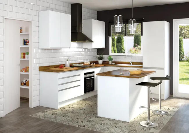 Costado para mueble de cocina Mikonos Blanco mate H 102.4 x L 37 cm - 5