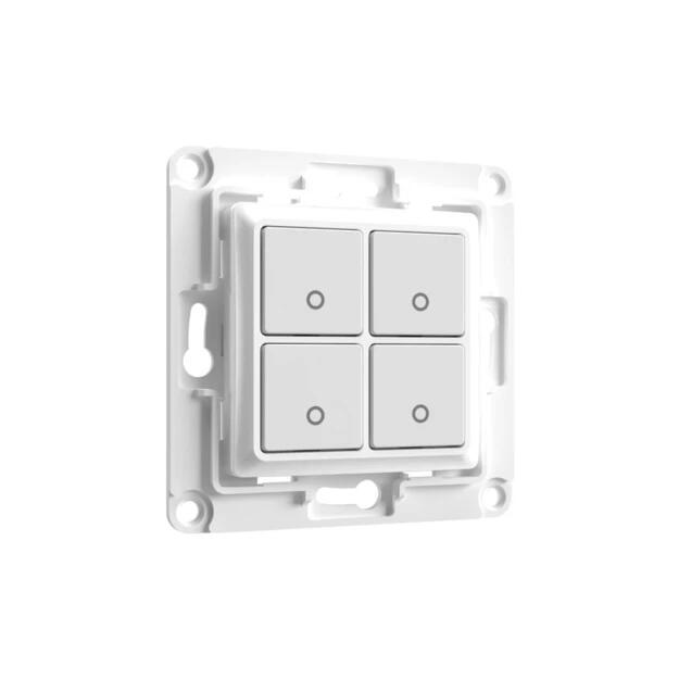 Pulsador 4 canales shelly wall switch 4 blanco
