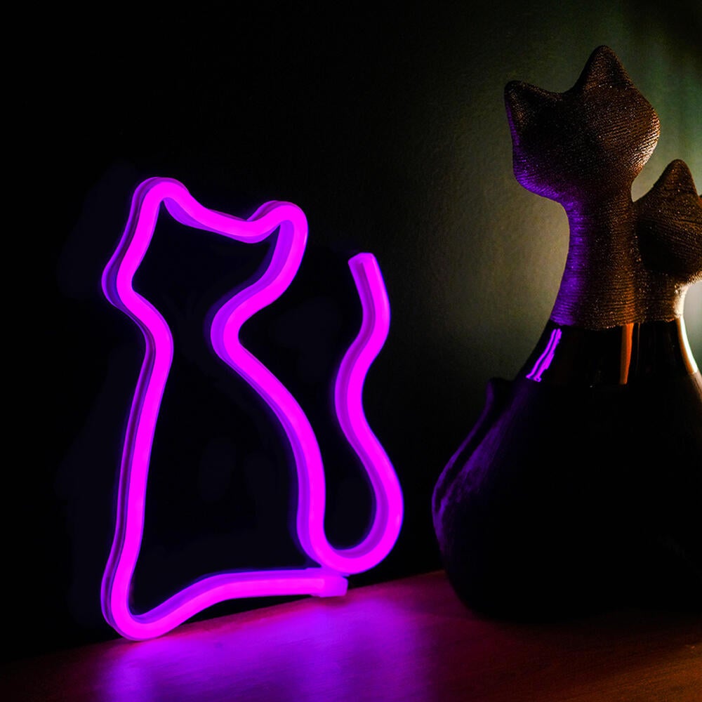 Tira de led neón gato rosa forever light 9 lm luz rosa ip20