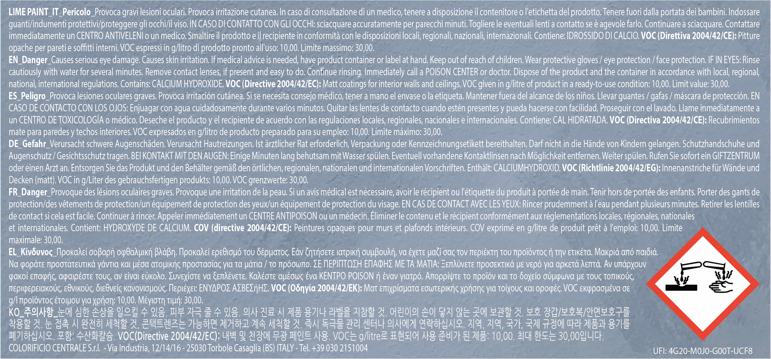 Pittura decorativa a calce Lime Paint FLEUR nuvolato beige james taupe 2.5 l - 9