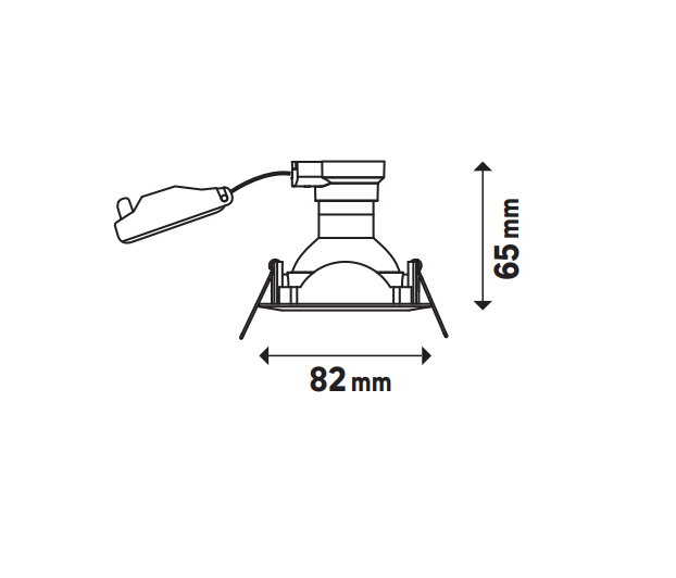 Kit 3 spots à encastrer Clane gu10, 4000K INSPIRE carré noir - 3
