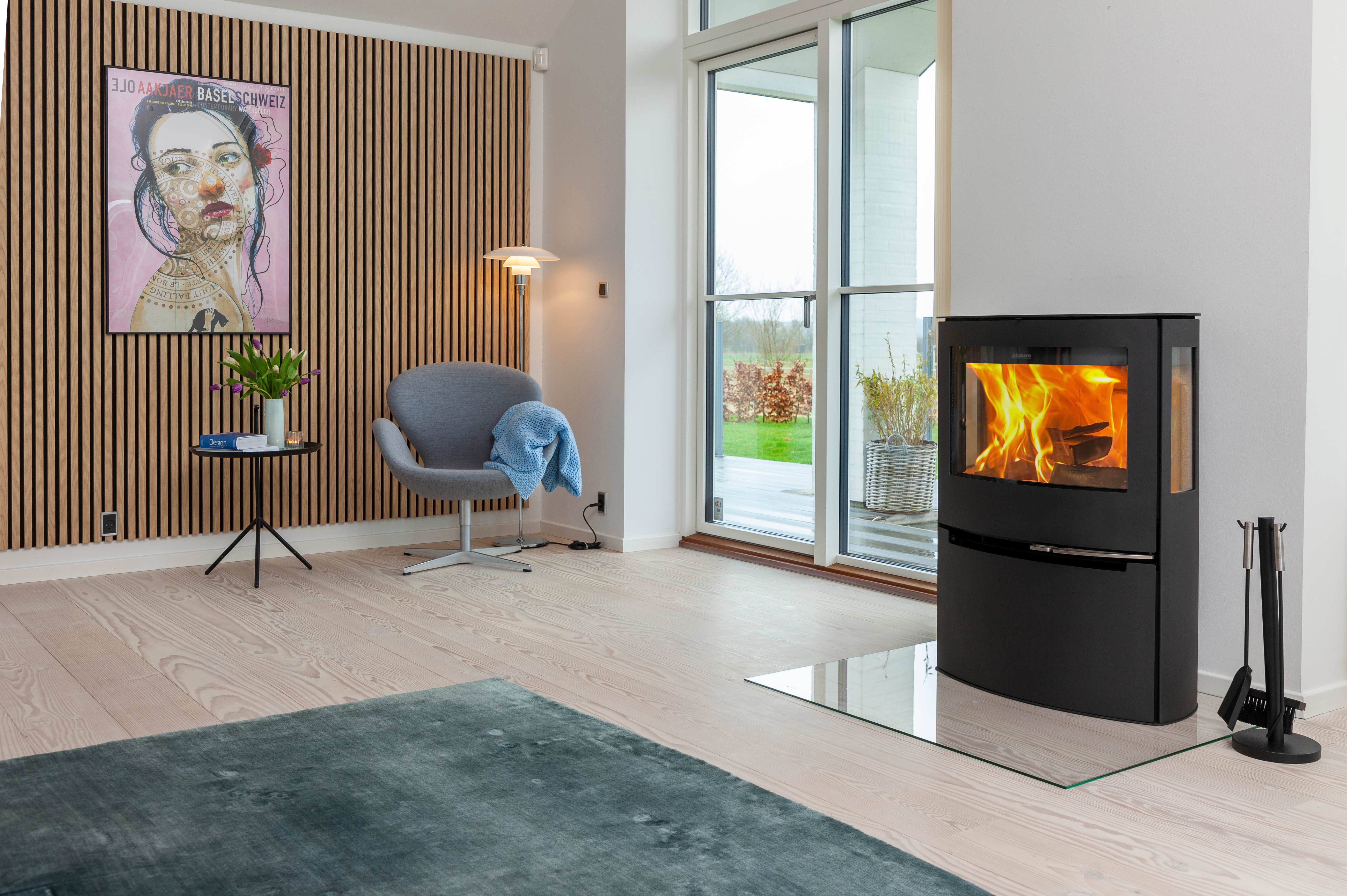 Estufa de leña aduro 21 eco de 9 kw