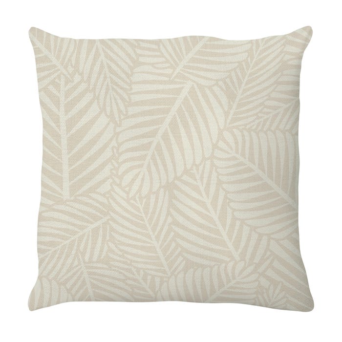 Cojín decorativo de jardín NATERIAL hojas beige 45x45 cm
