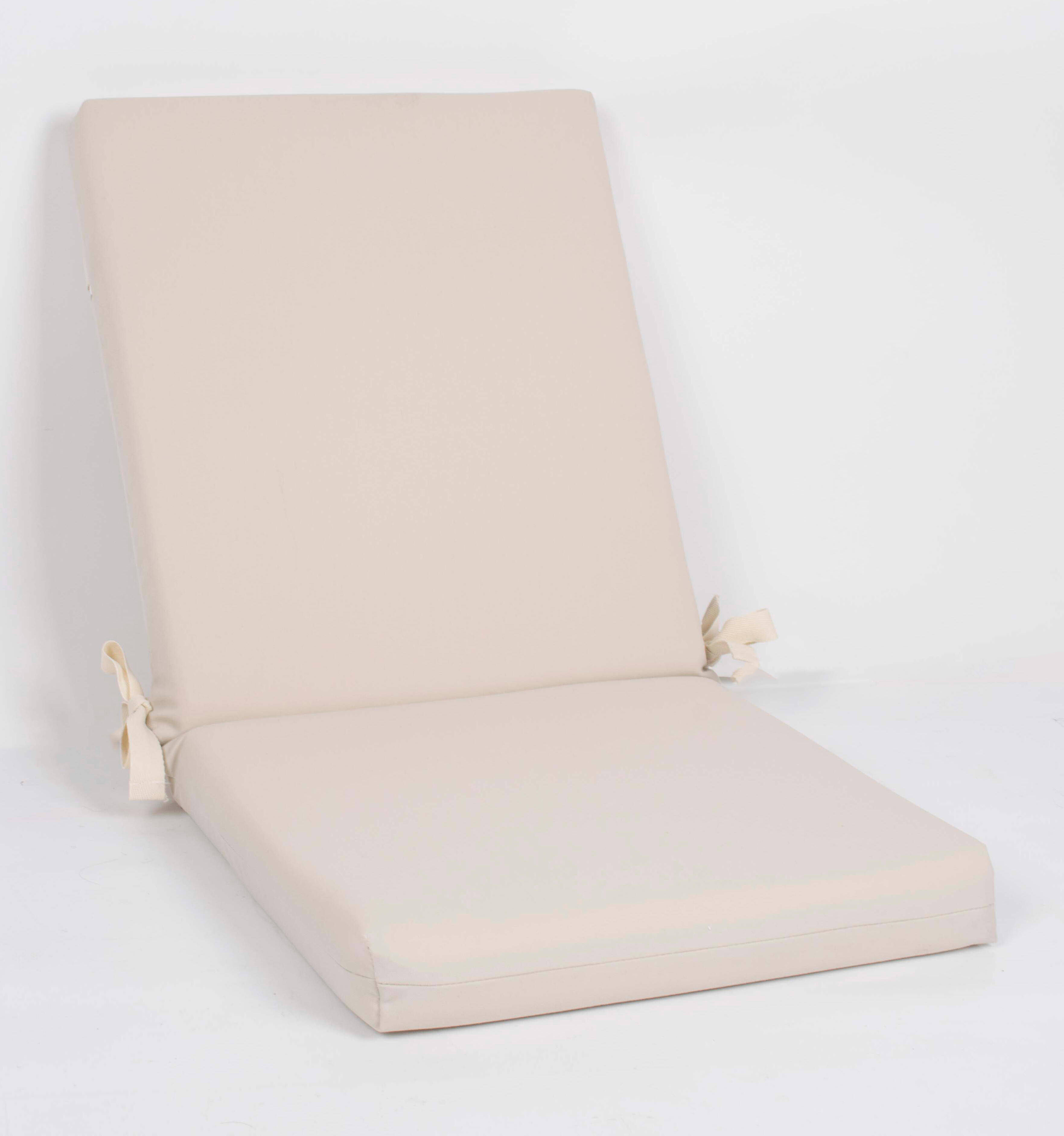 Cojín de silla con respaldo Olefina beige 45x90 cm - 2