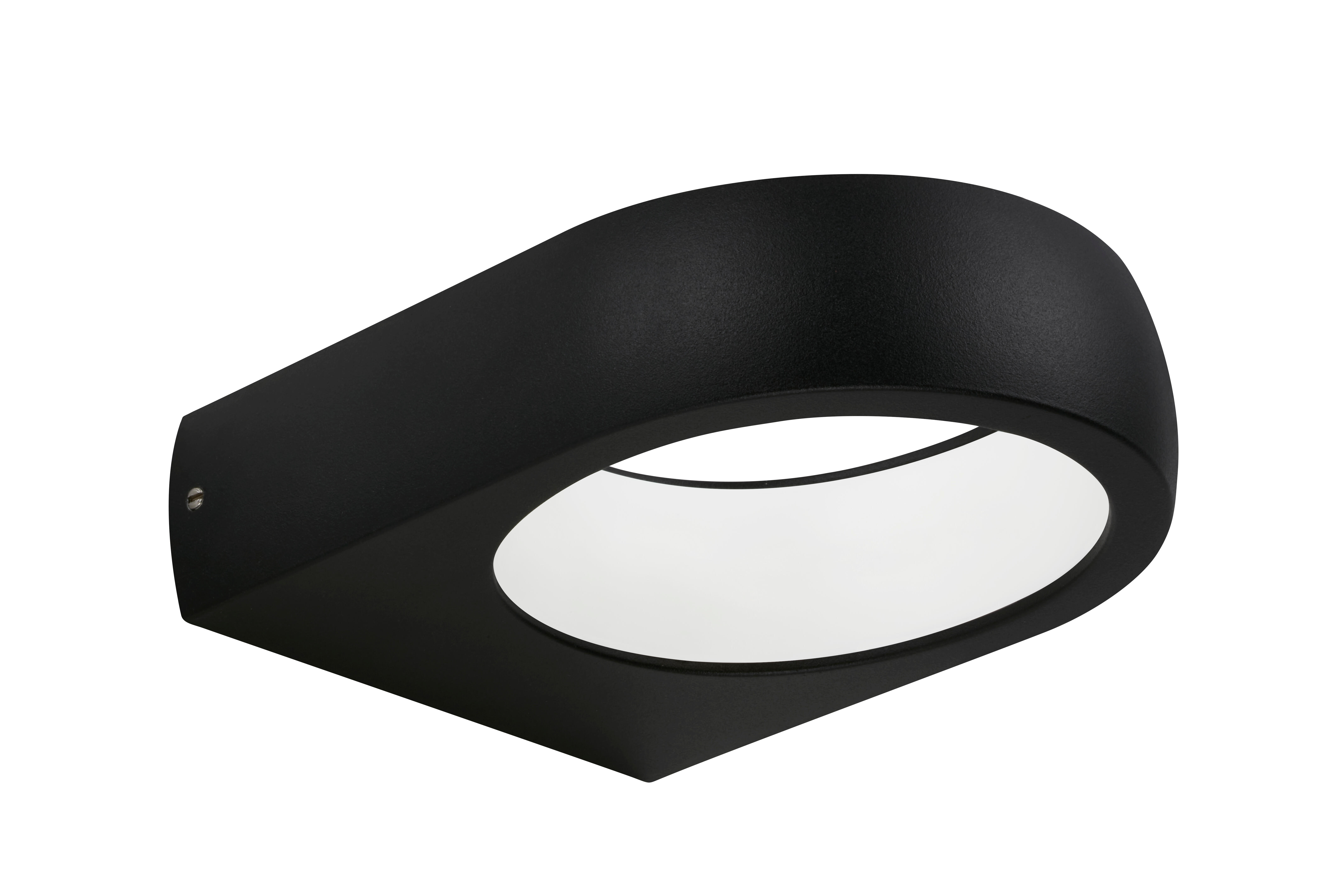 Aplique puka aplique led exterior negro módulo led negro 750 lm