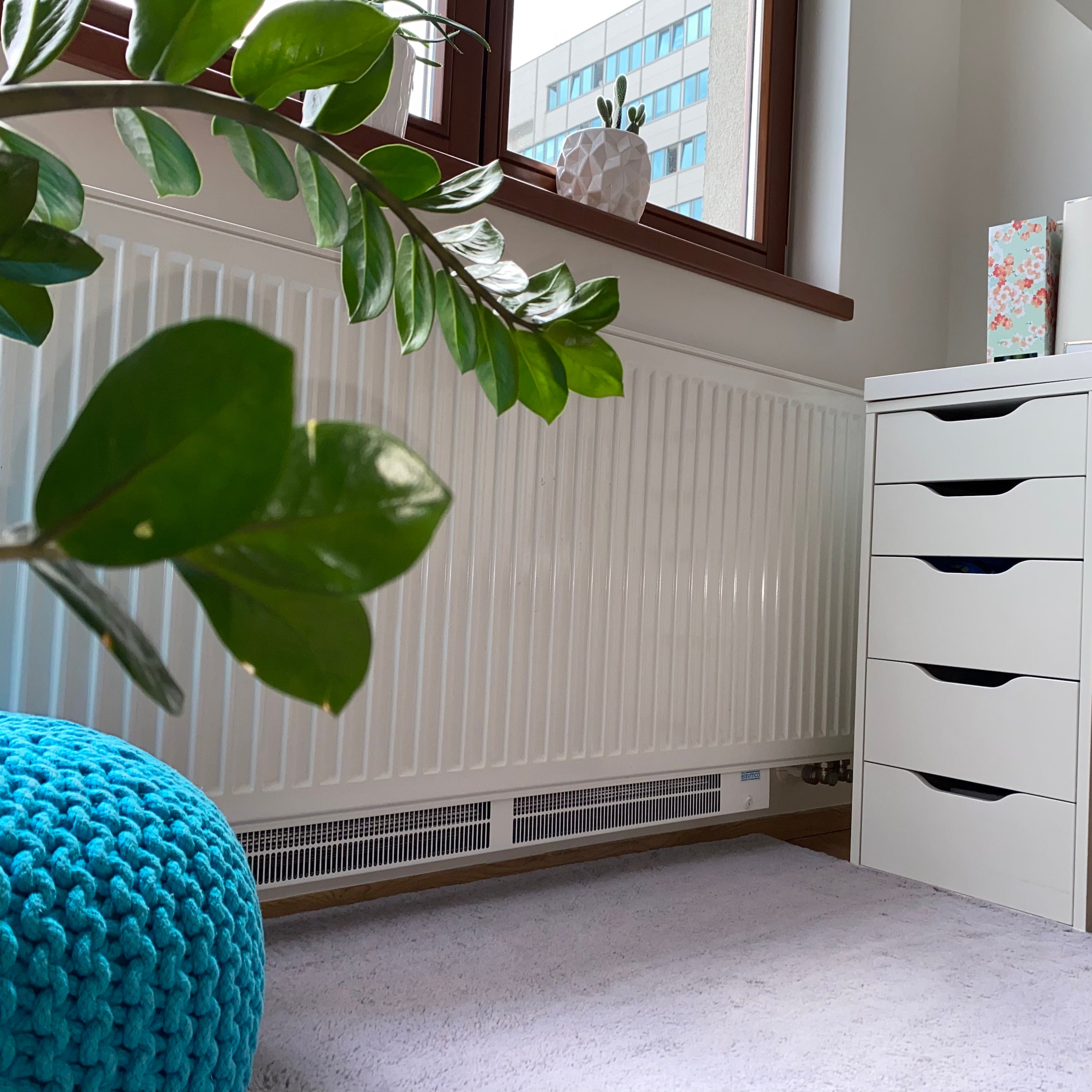 Wentylator grzejnikowy EITAN 55 cm Biały 5W ELSYMCO - 9