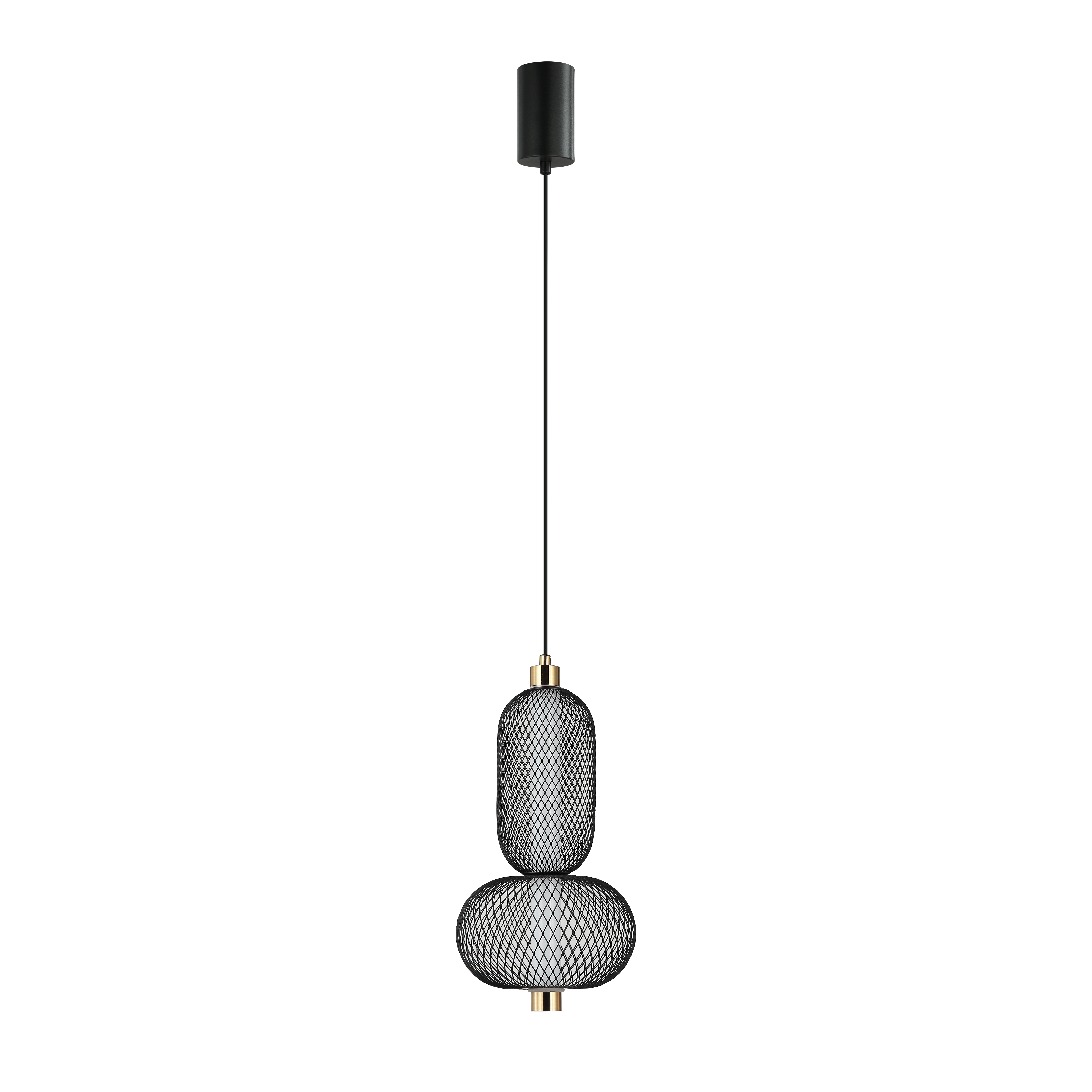 Lampa wisząca Marco czarna LED Italux