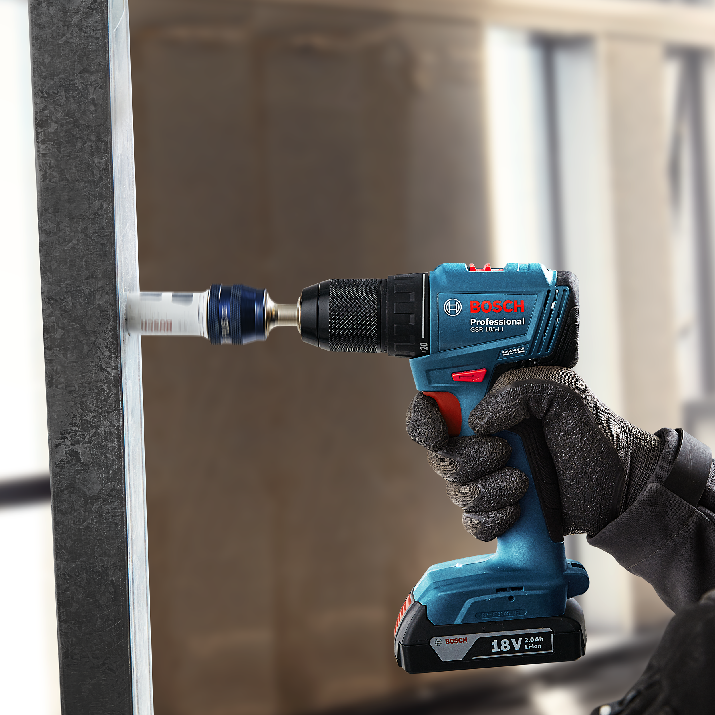 Wiertarko - wkrętarka akumulatorowa 18V 50Nm 2x2Ah GSR 185 BOSCH - 8