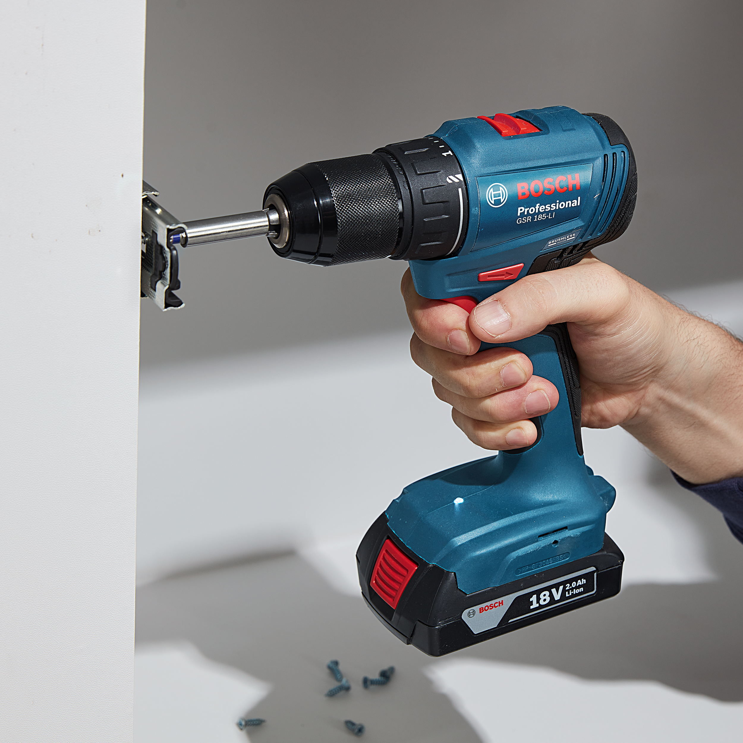 Wiertarko - wkrętarka akumulatorowa 18V 50Nm 2x2Ah GSR 185 BOSCH - 6