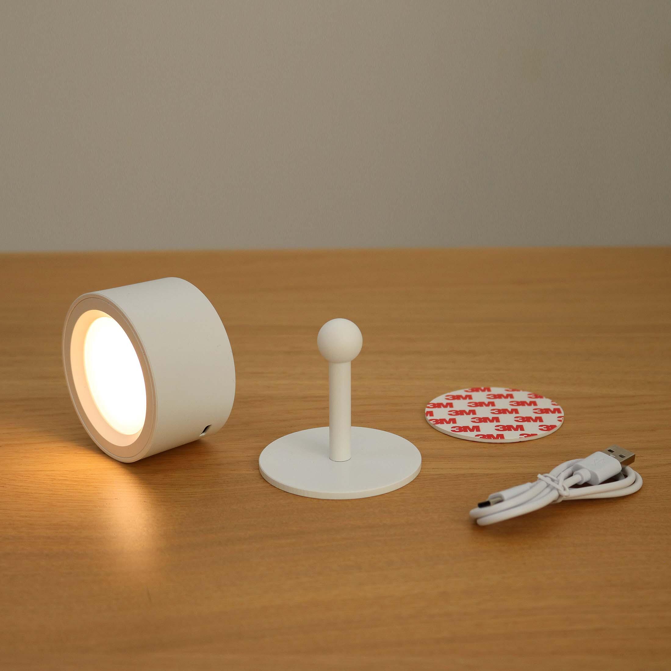 Applique LED, sans fil et rechargeable, blanc, Roll, NEW GARDEN - 2