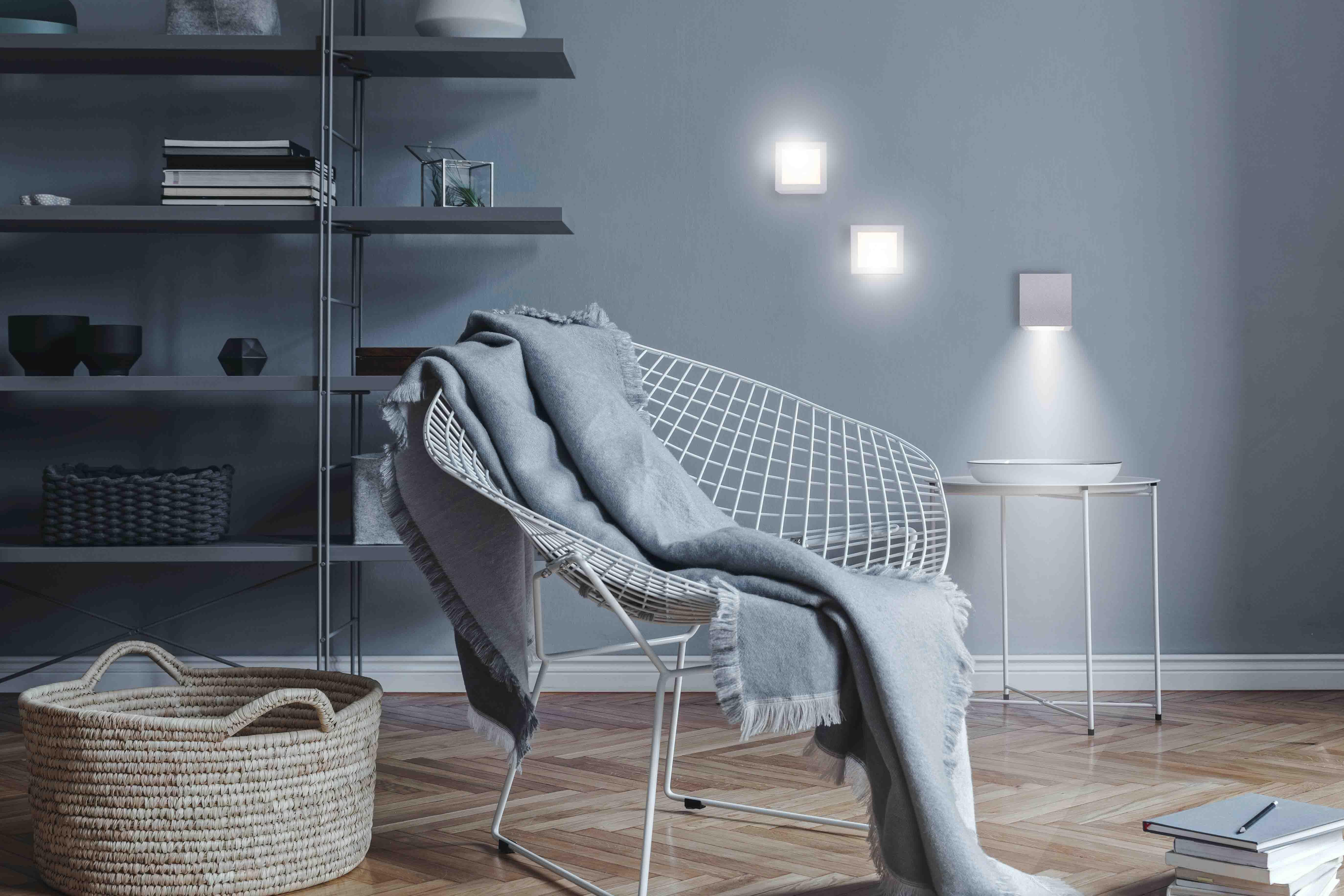 Aplique sin cables Box 8 rectangular blanco intensidad regulab 300lm recargable - 2