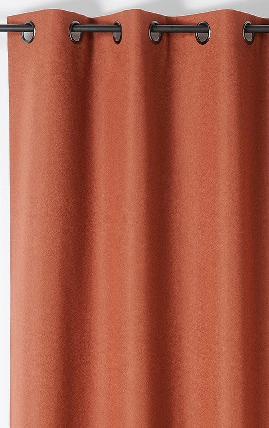 Rideau occultant, Indiana, terracotta H.260 x l.135 cm