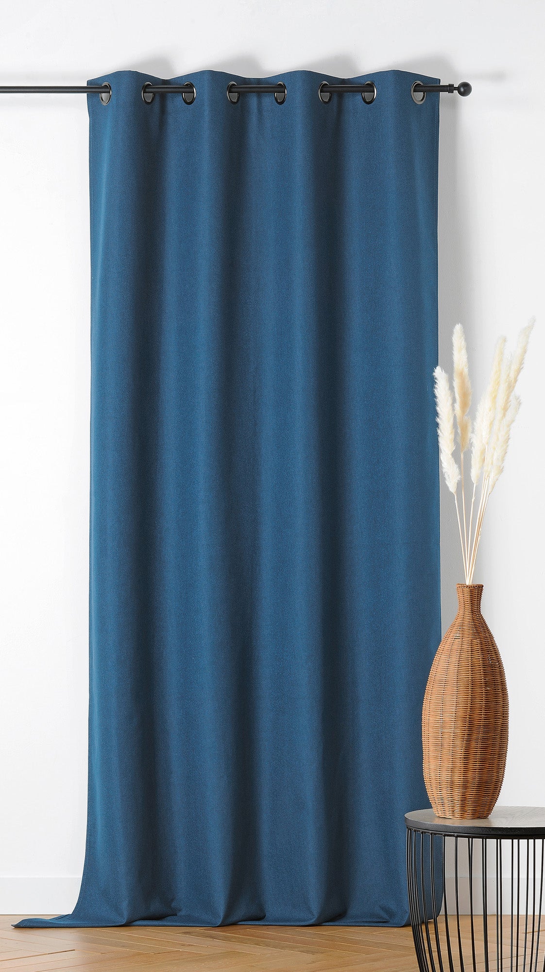 Rideau occultant, Indiana, bleu H.260 x l.135 cm - 3