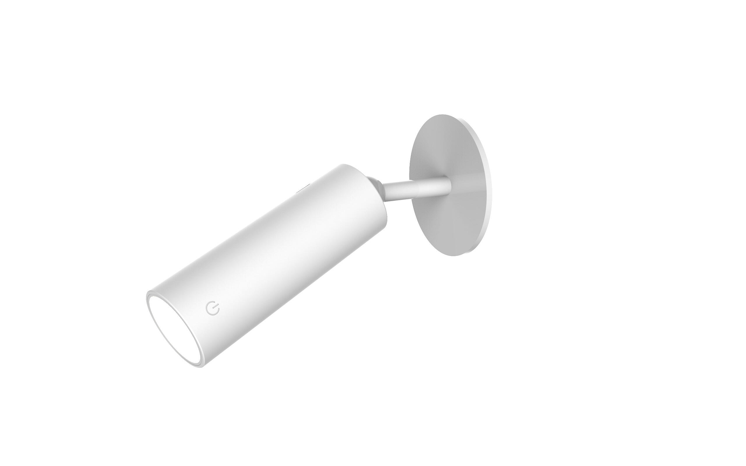 Aplique de pared LED recargable sin cables con interruptor Roll 4 NEW GARDEN blanco carga con batería luz cálida 3000K intensidad regulable IP20 300 lm - 3