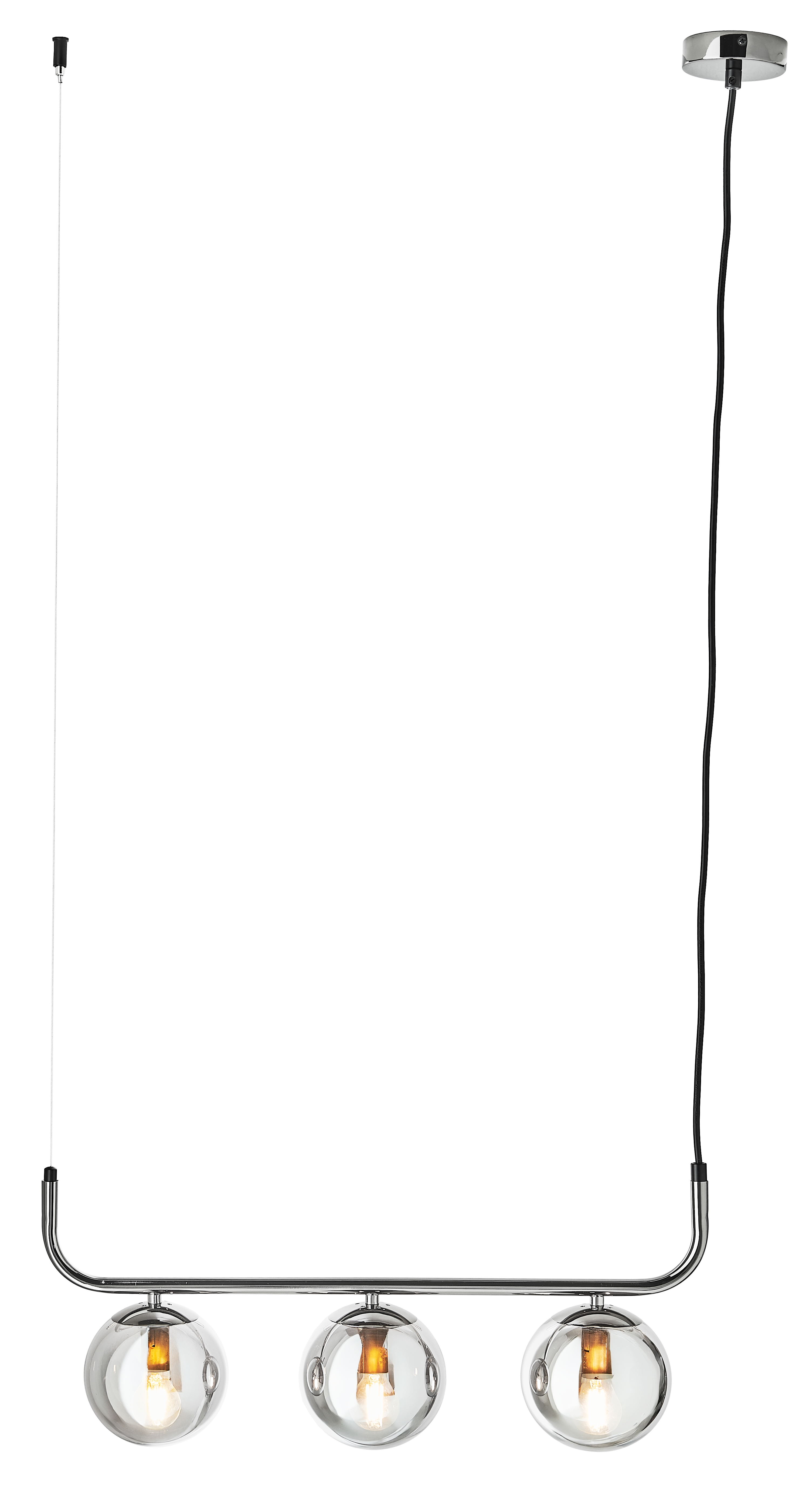 Lampa wisząca Alisa/Dorado grafit 3 x E14 Light Prestige - 3