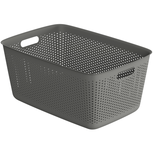 Pojemnik Openstore 45 l 58 x 26.5 x 39.5 cm szary Spaceo
