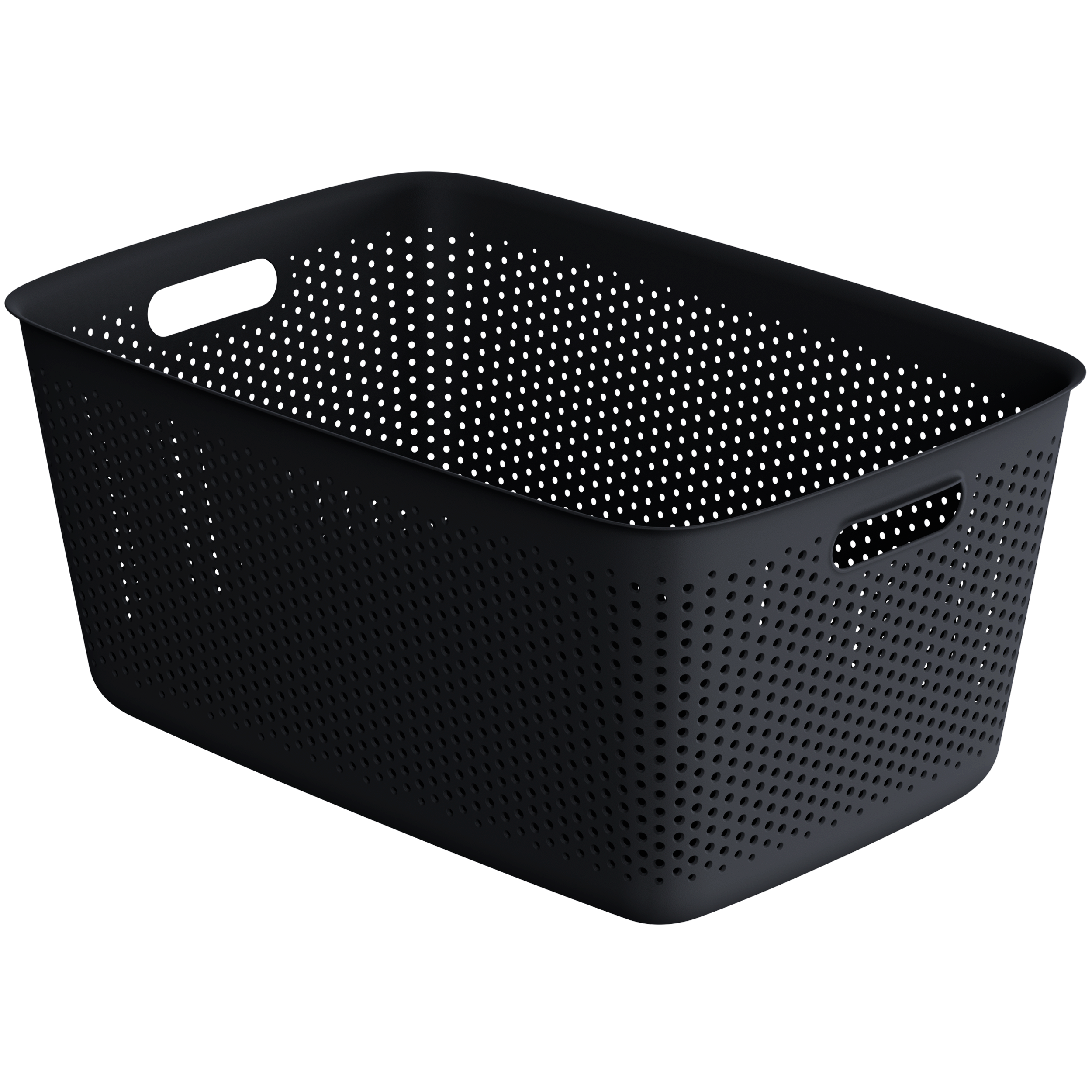 Pojemnik Openstore 45 l 58 x 26.5 x 39.5 cm czarny Spaceo