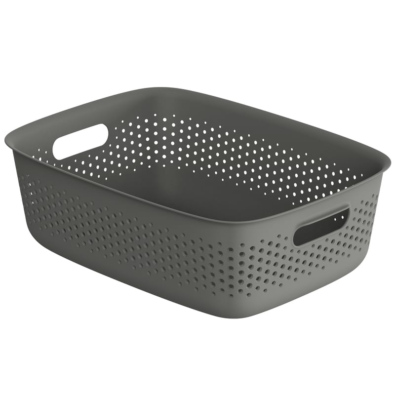 Pojemnik Openstore 10 l 39 x 13 x 29 cm szary Spaceo