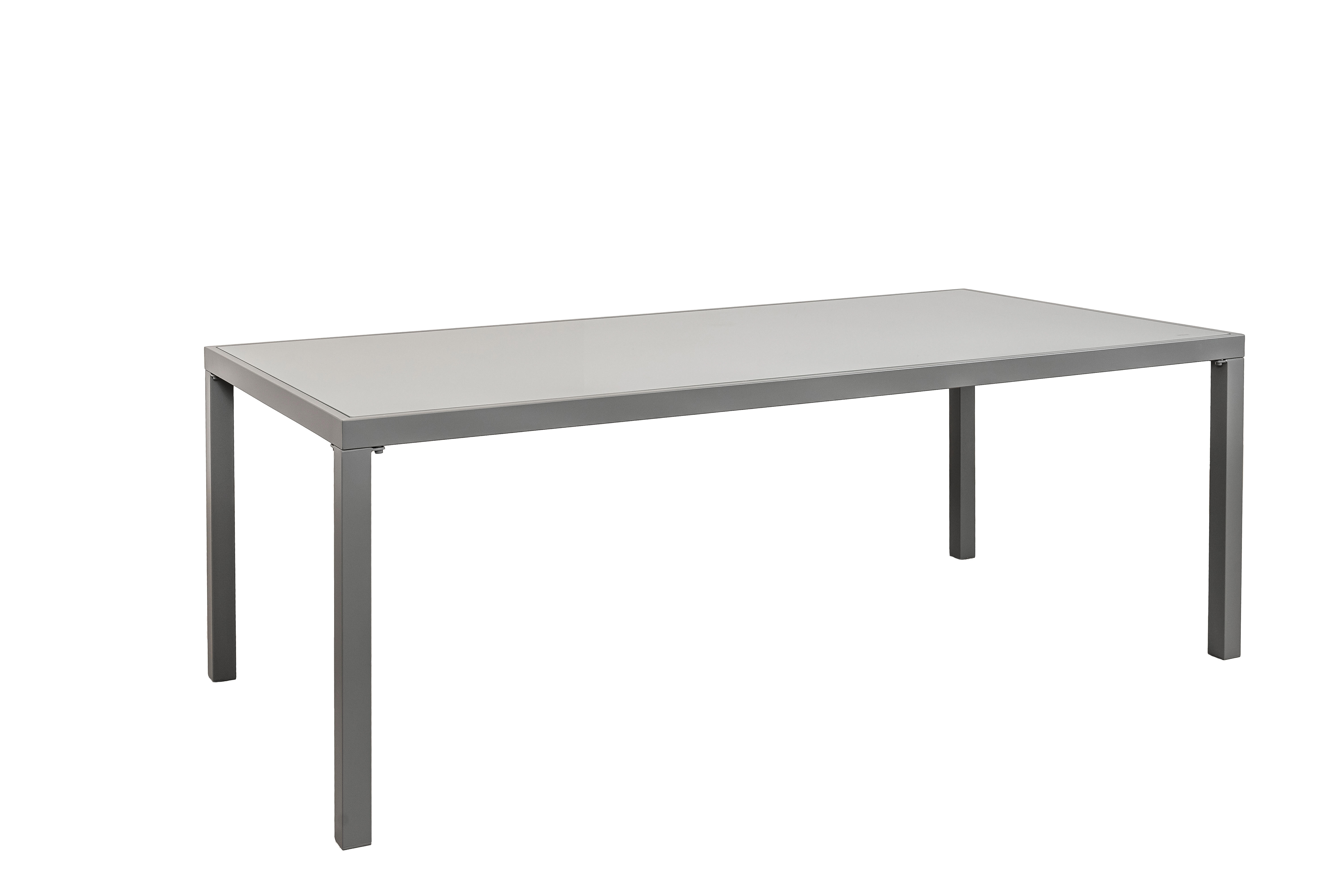 Mesa de jardín de acero coliseo gris de 100 x 72 x 200 cm