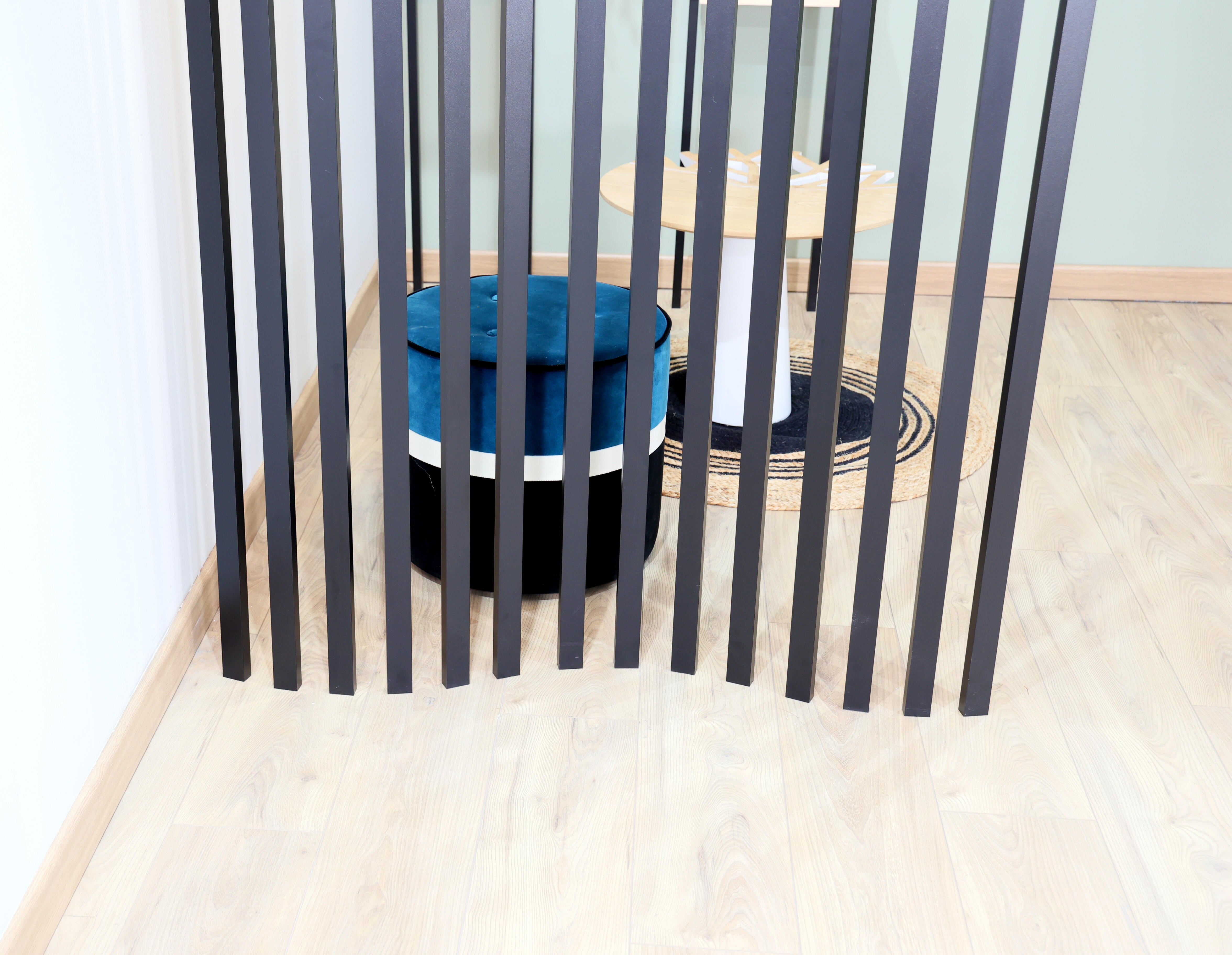 Kit 4 tubes aluminium noir ARTITUB, H.250 cm  - 5