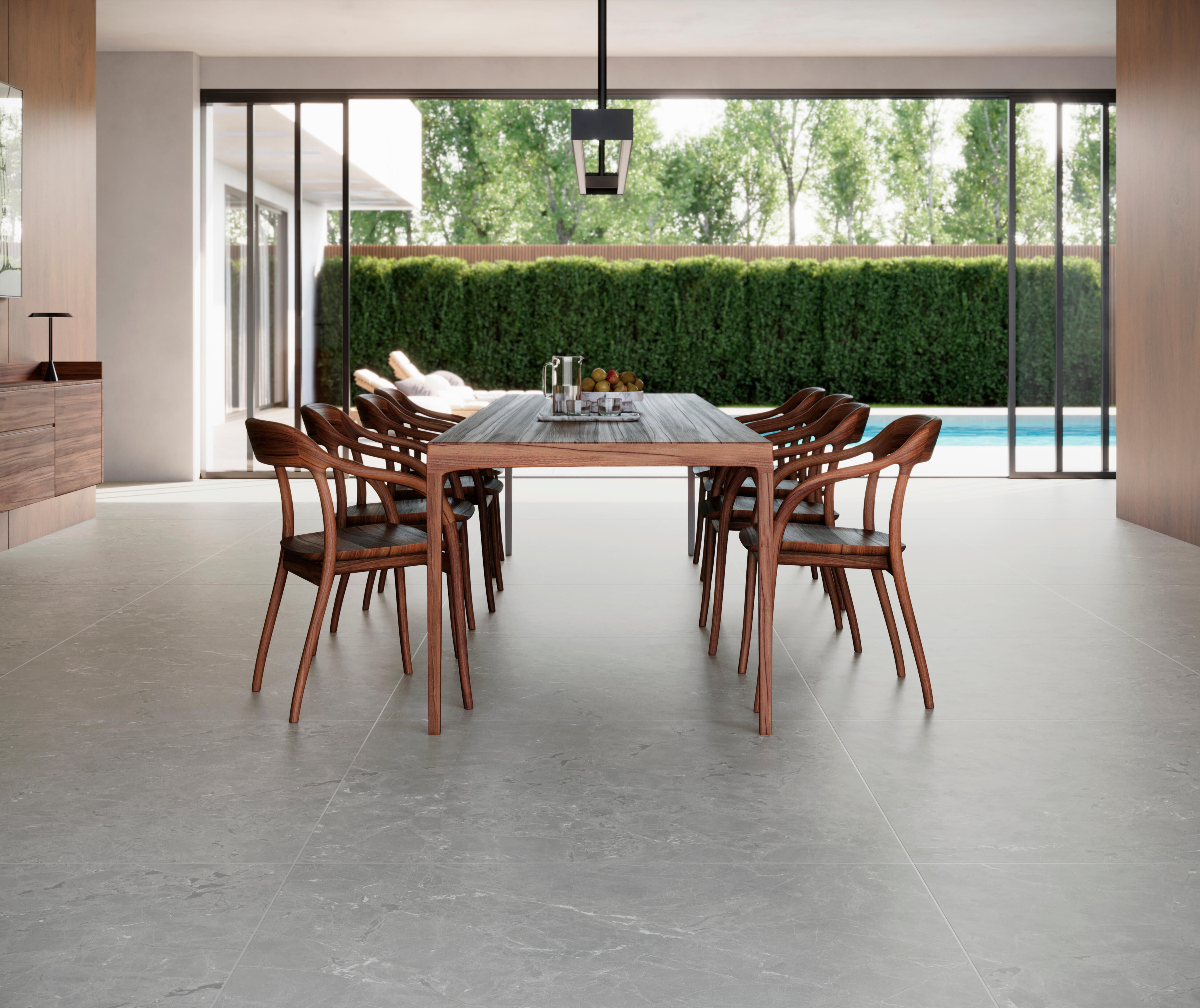 Suelo porcelánico neeko efecto piedra gris 120x120 cm c1