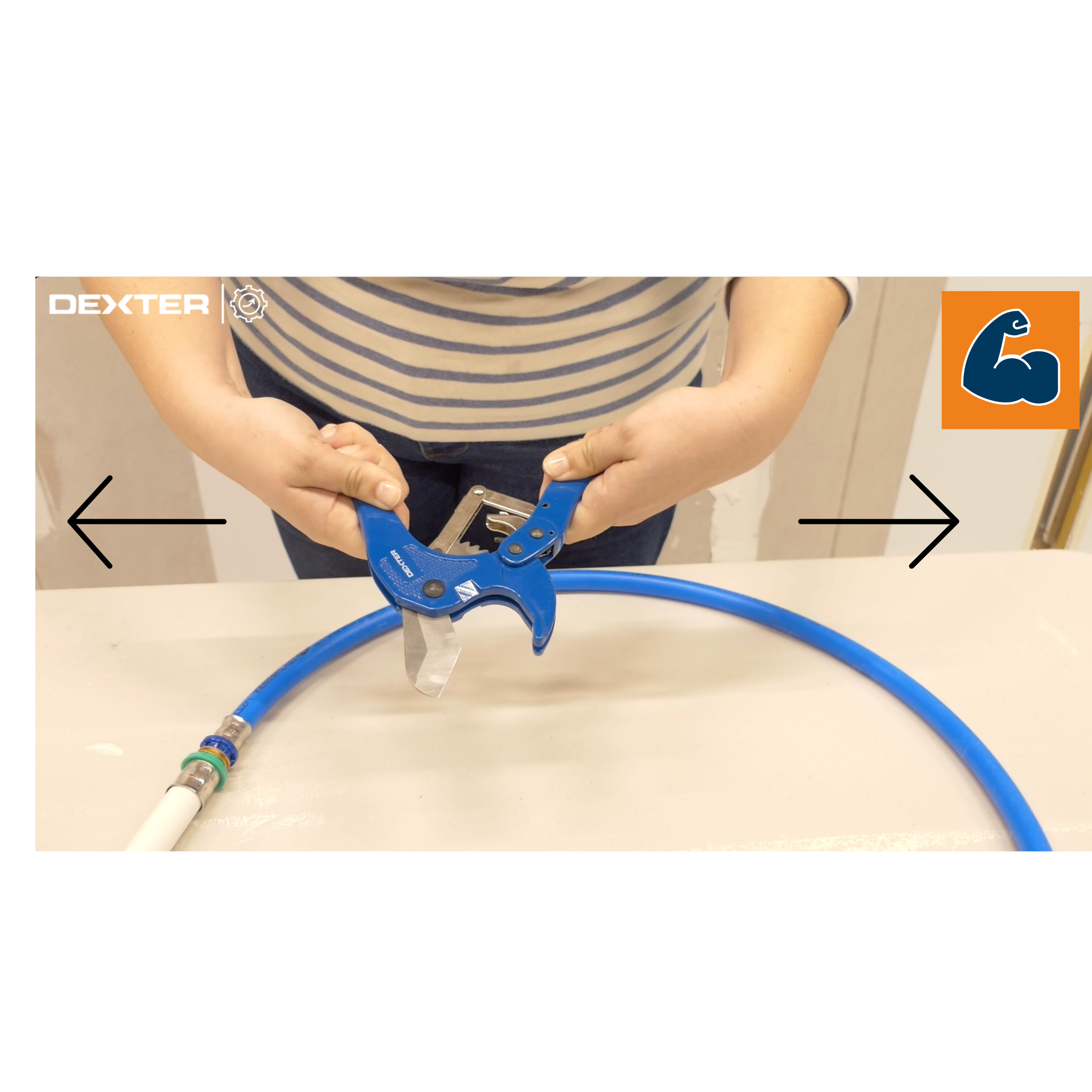 Coupe-tube pour PER et multicouche plomberie, 42 mm DEXTER - 2