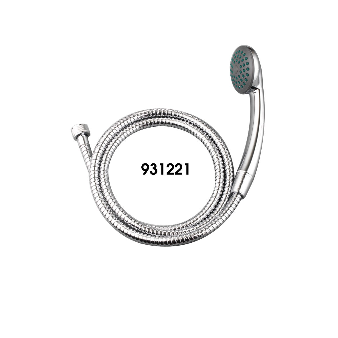 Trio (pommeau de douche, flexible et support de douche) 1 jet chrome, Simple - 2