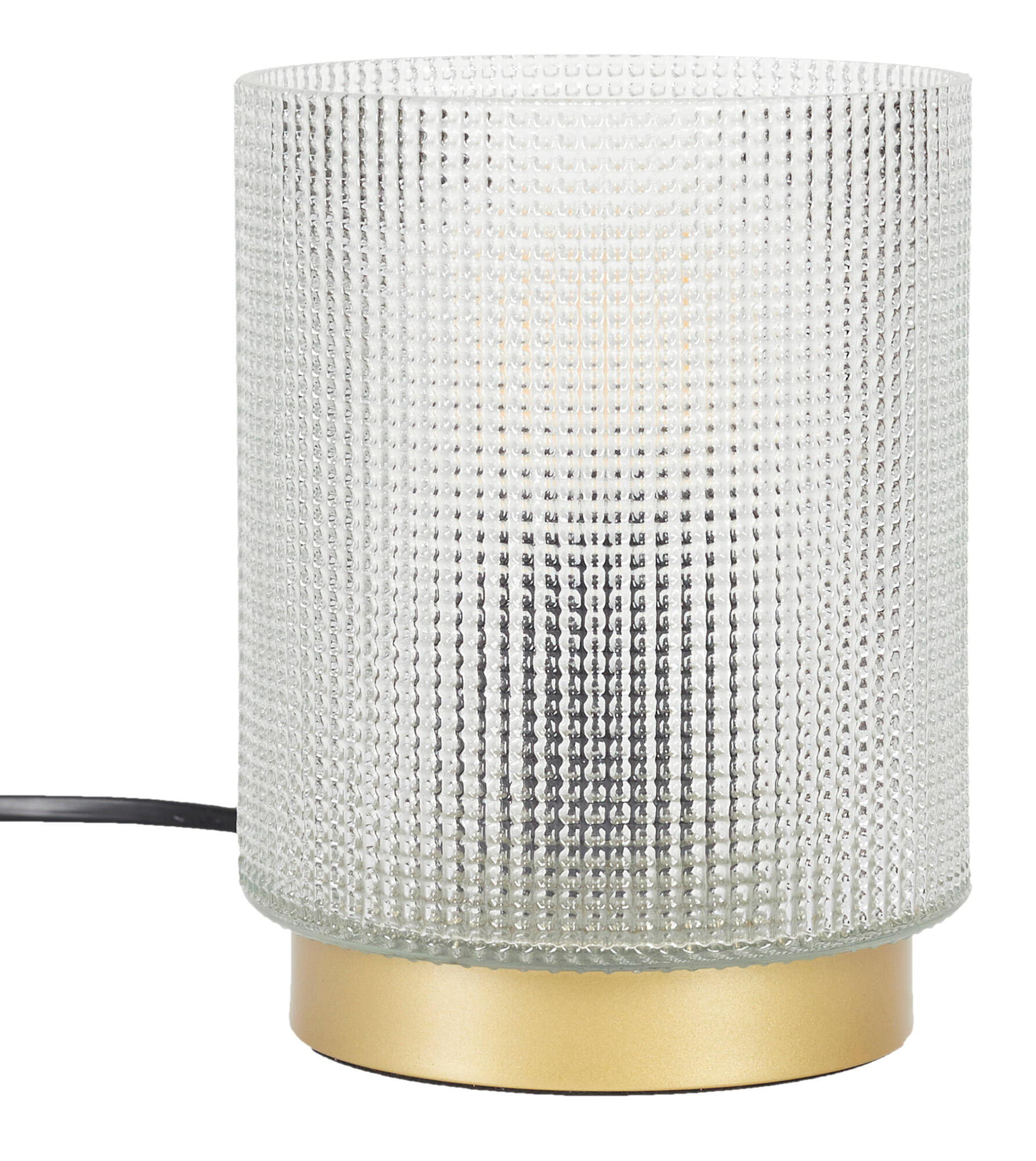 Lámpara de mesa compatible con casquillo E14 THE HOME DECO FACTORY con estructura blanca pantalla blanca de vidrio alimentación a red - 3