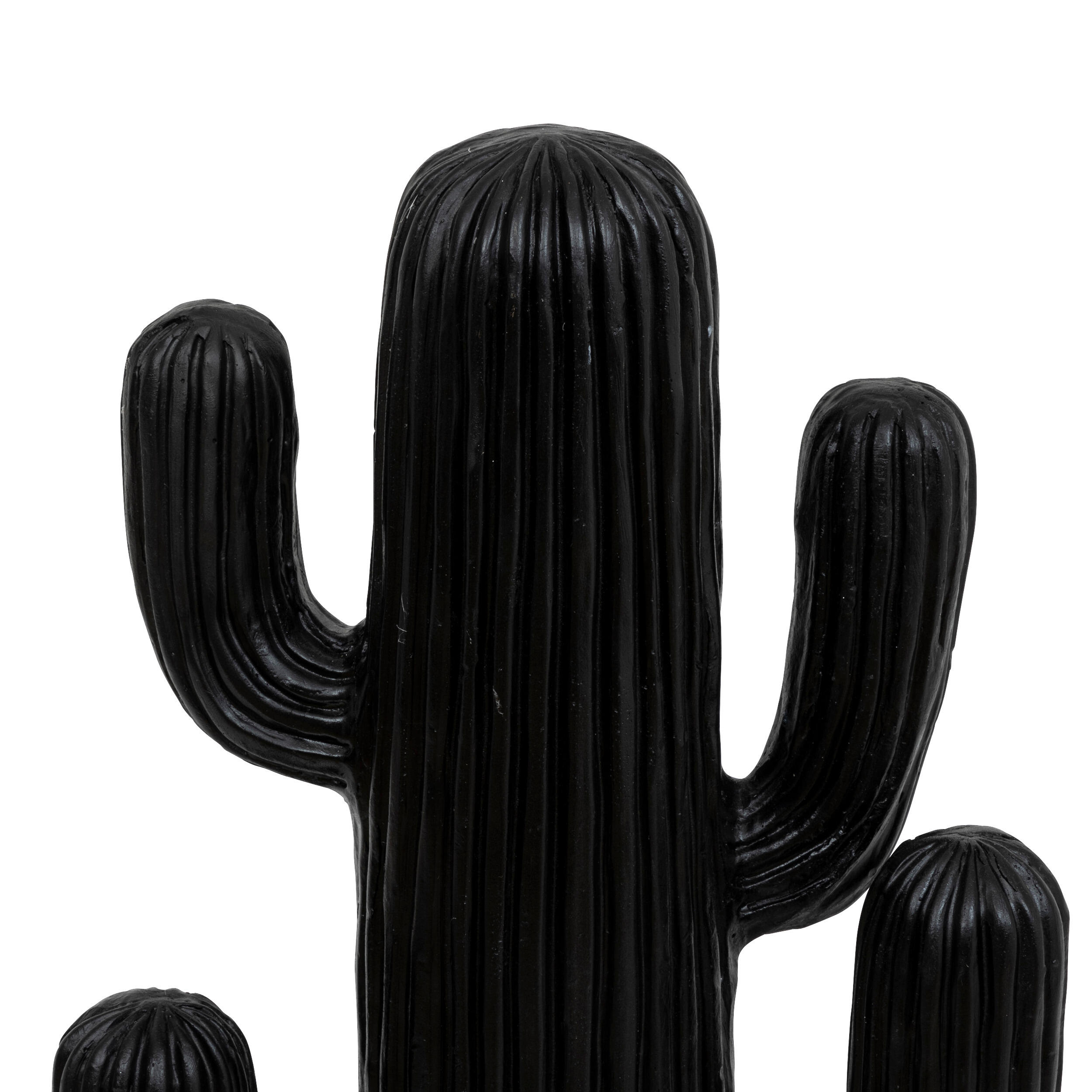 Cactus décoratif en céramique Rodrigo, noir l.14.5 x H.57 cm - 2