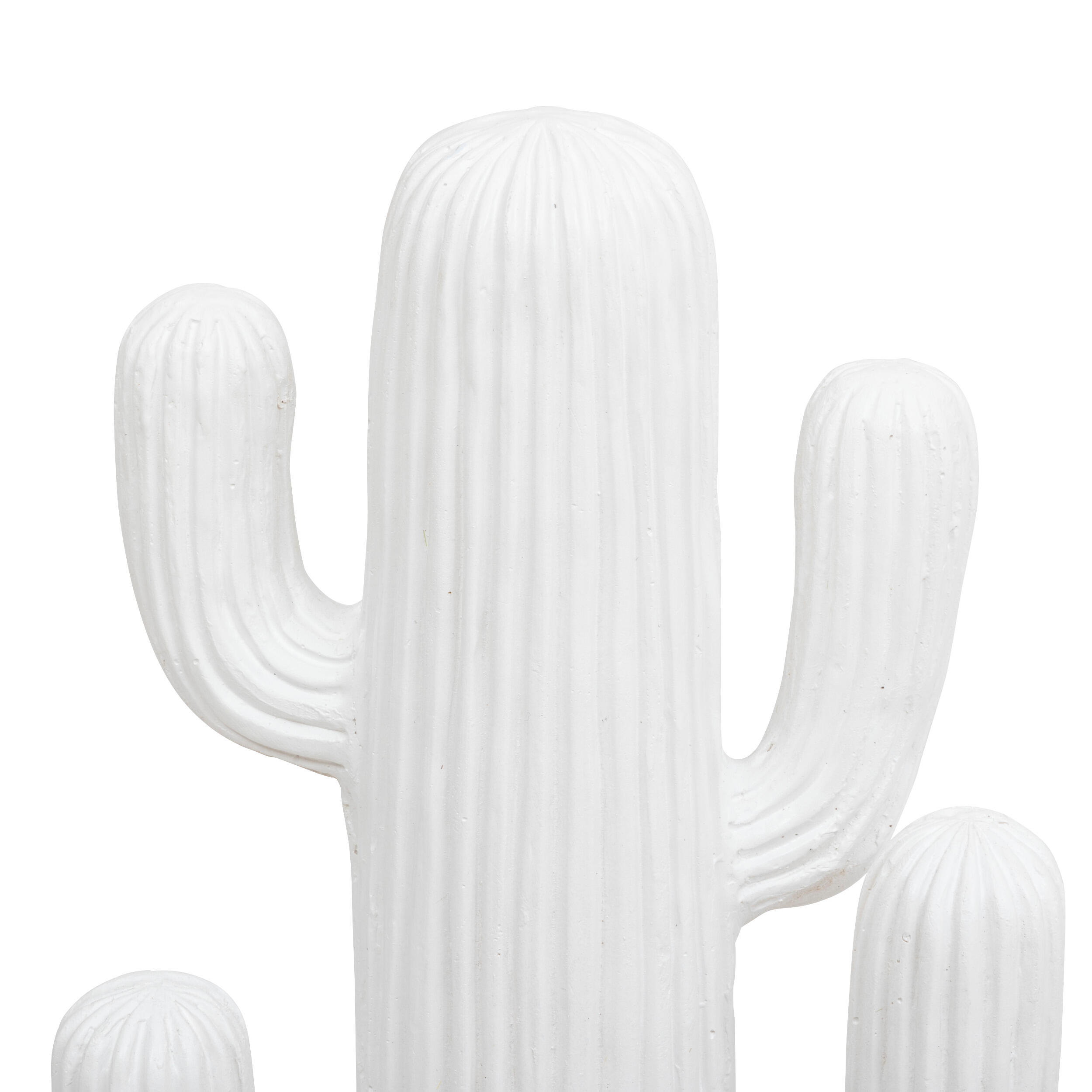 Cactus décoratif en céramique Rodrigo, blanc l.14.5 x H.57 cm - 2