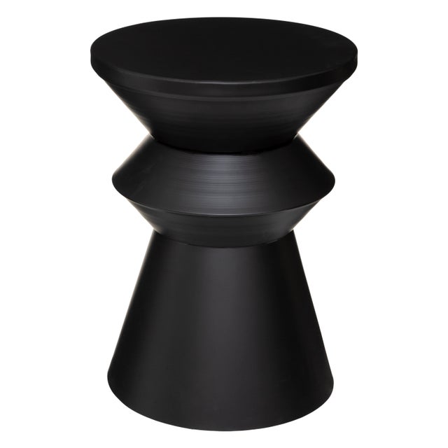 Table d'appoint, noir x l.36 , diam.36 cm