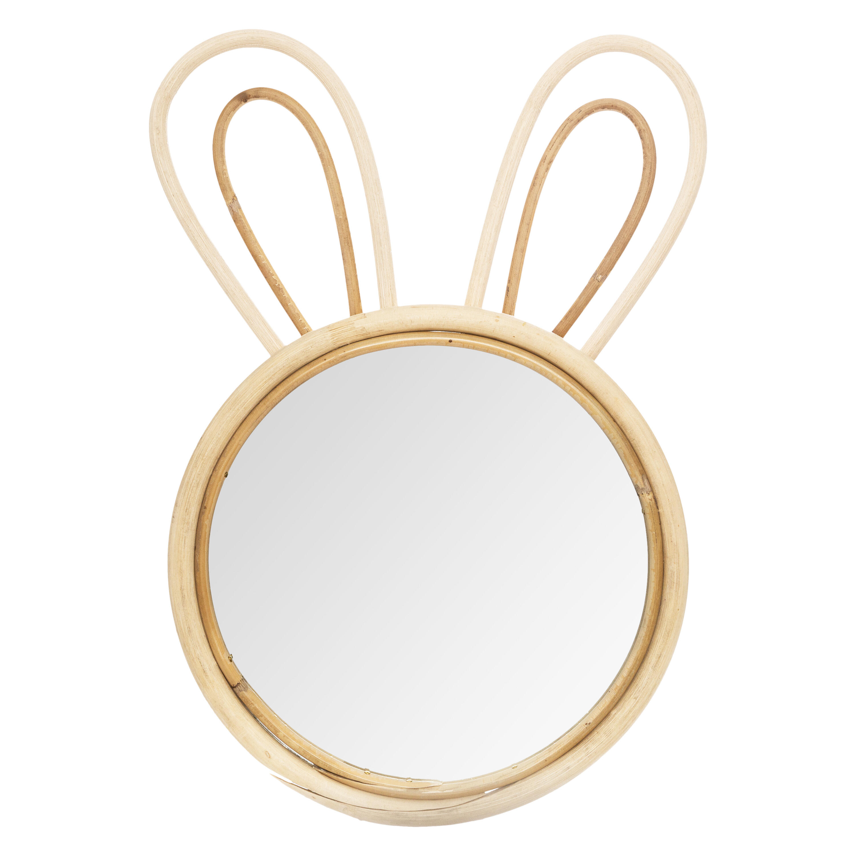Miroir rond rotin beige Wild diam.20.5 cm - 2
