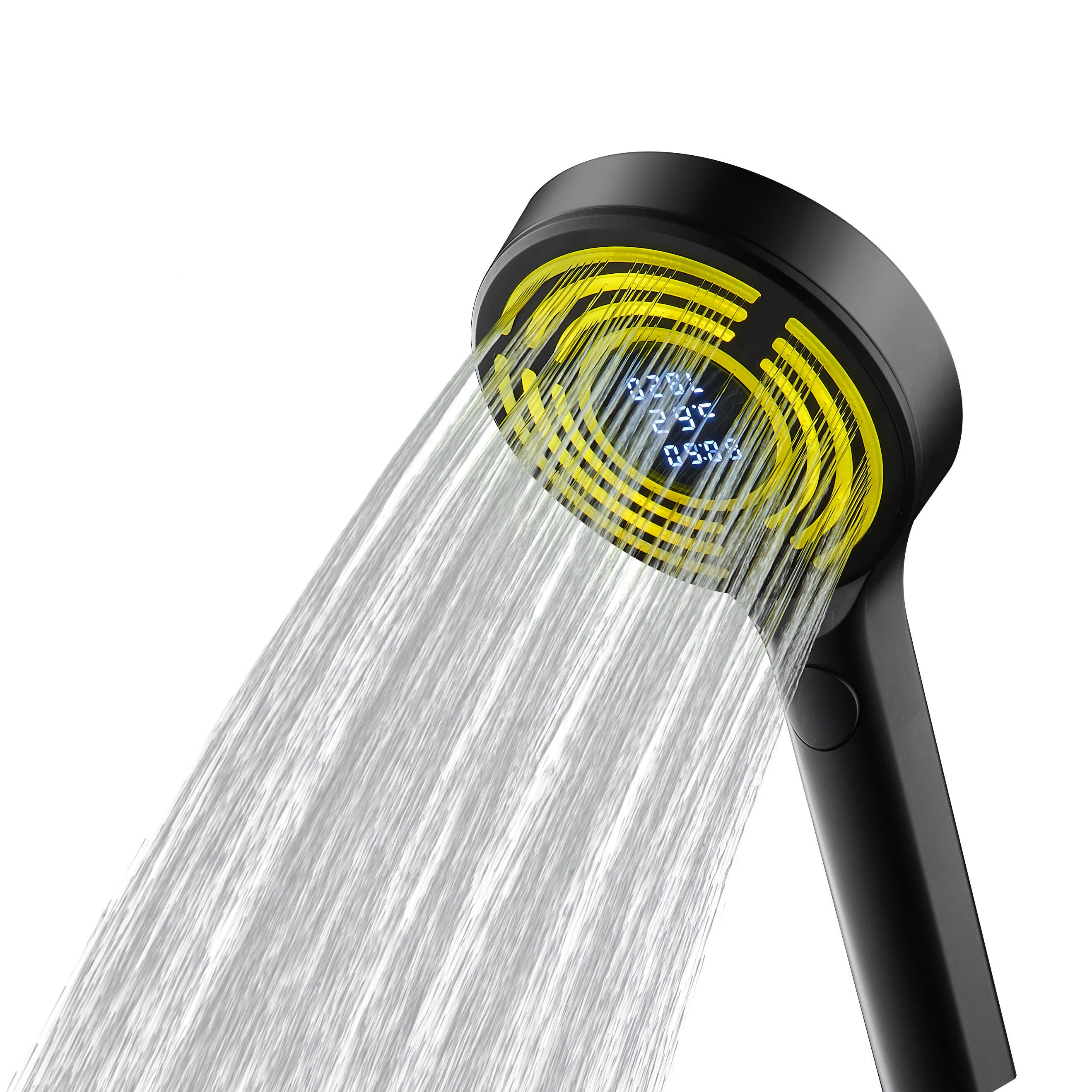 Pommeau de douche 3 jets noir, EDOUARD ROUSSEAU Ekogest tempo - 3