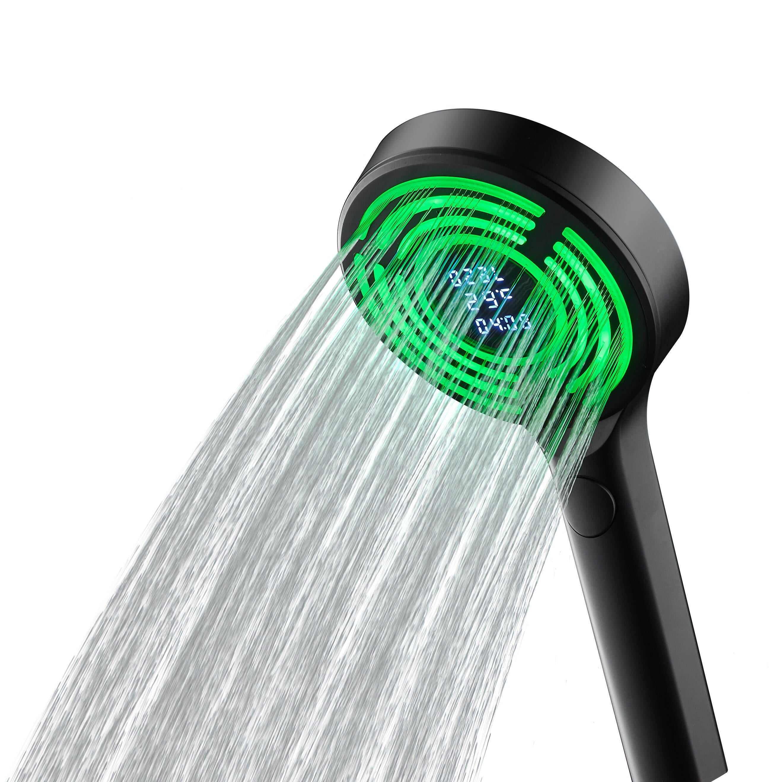 Pommeau de douche 3 jets noir, EDOUARD ROUSSEAU Ekogest tempo - 2