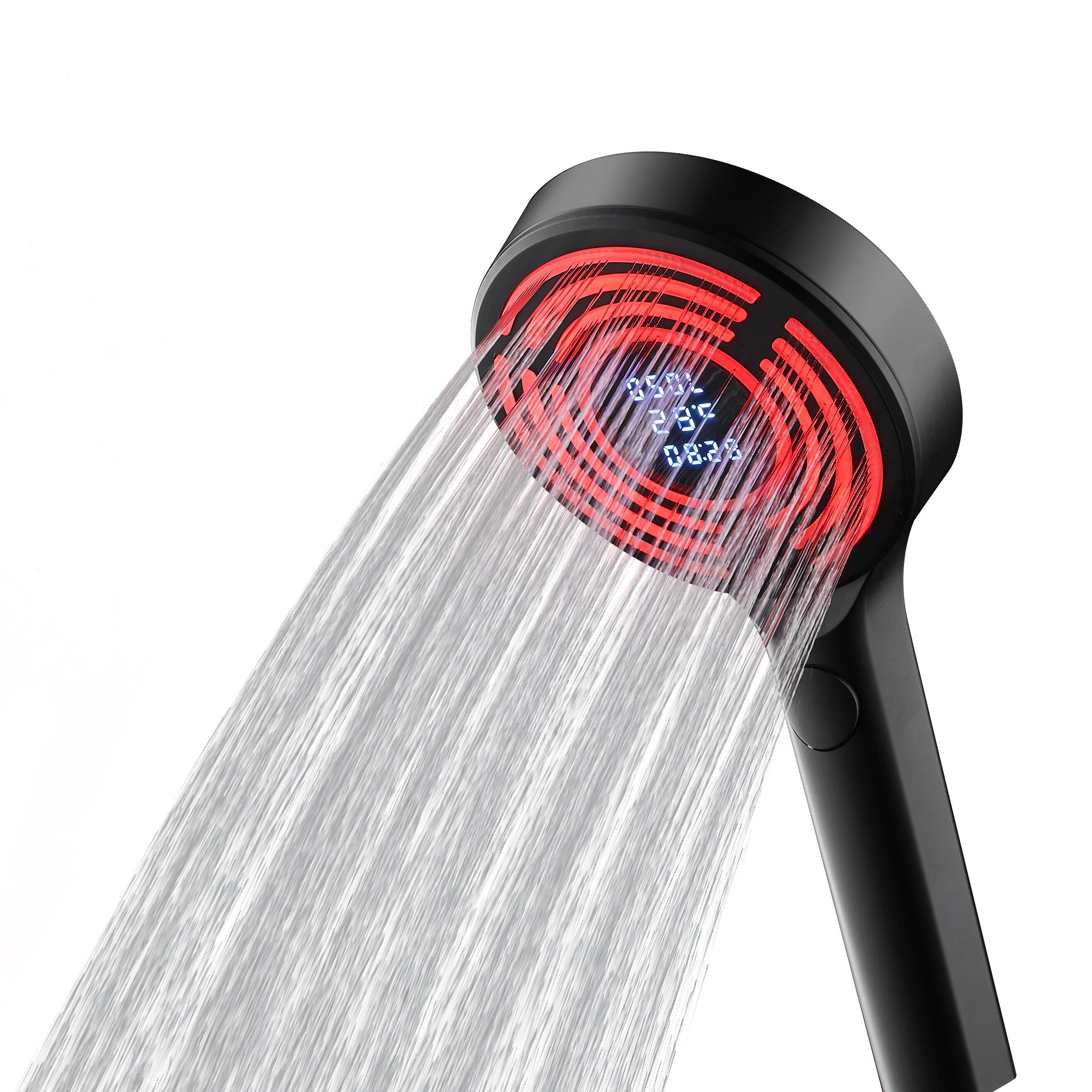 Pommeau de douche 3 jets noir, EDOUARD ROUSSEAU Ekogest tempo - 4