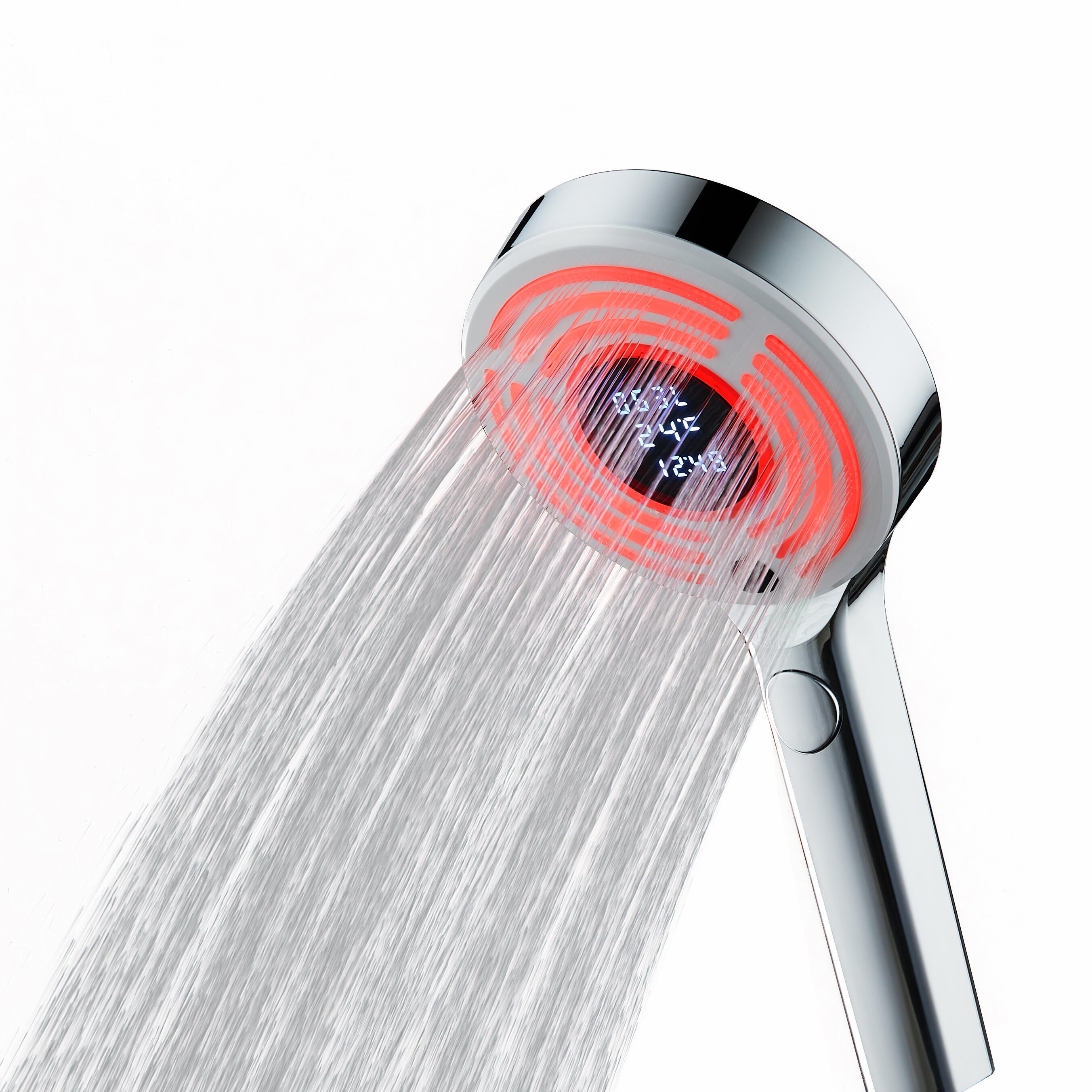 Pommeau de douche 3 jets chromé, EDOUARD ROUSSEAU Ekogest tempo - 4