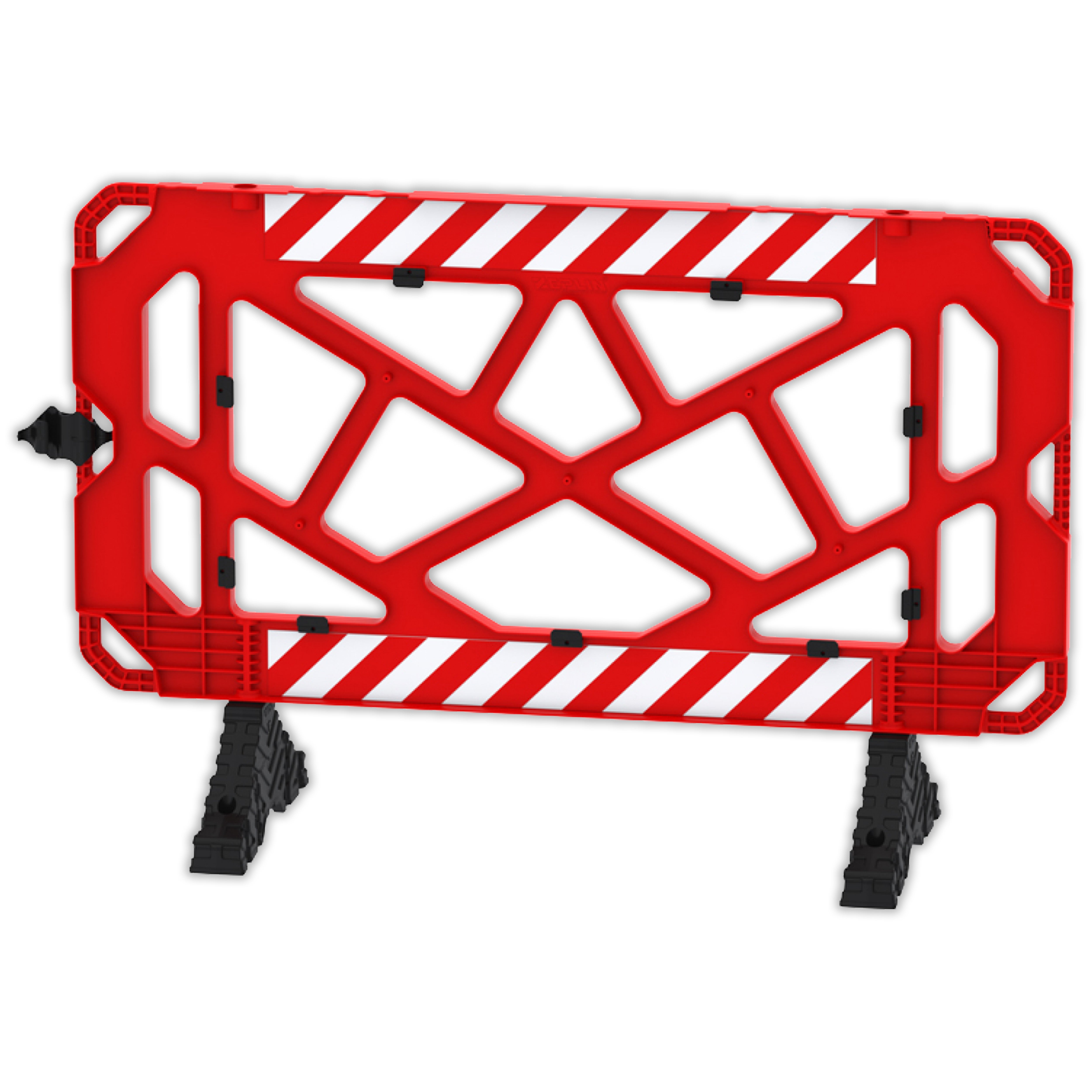 Valla de plástico color rojo para balizamiento 1,5 metros