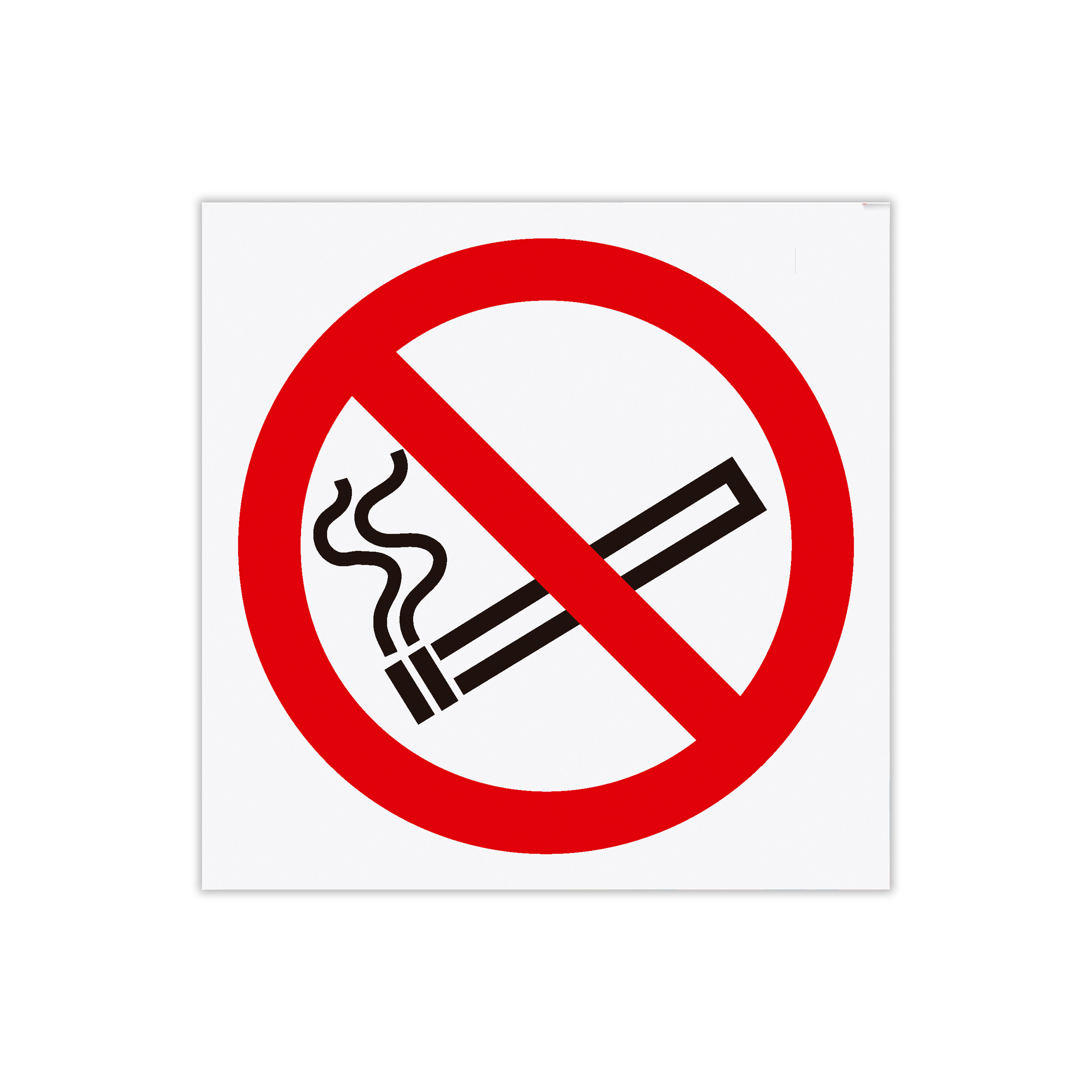 Placa informativa para señalización de prohibido fumar