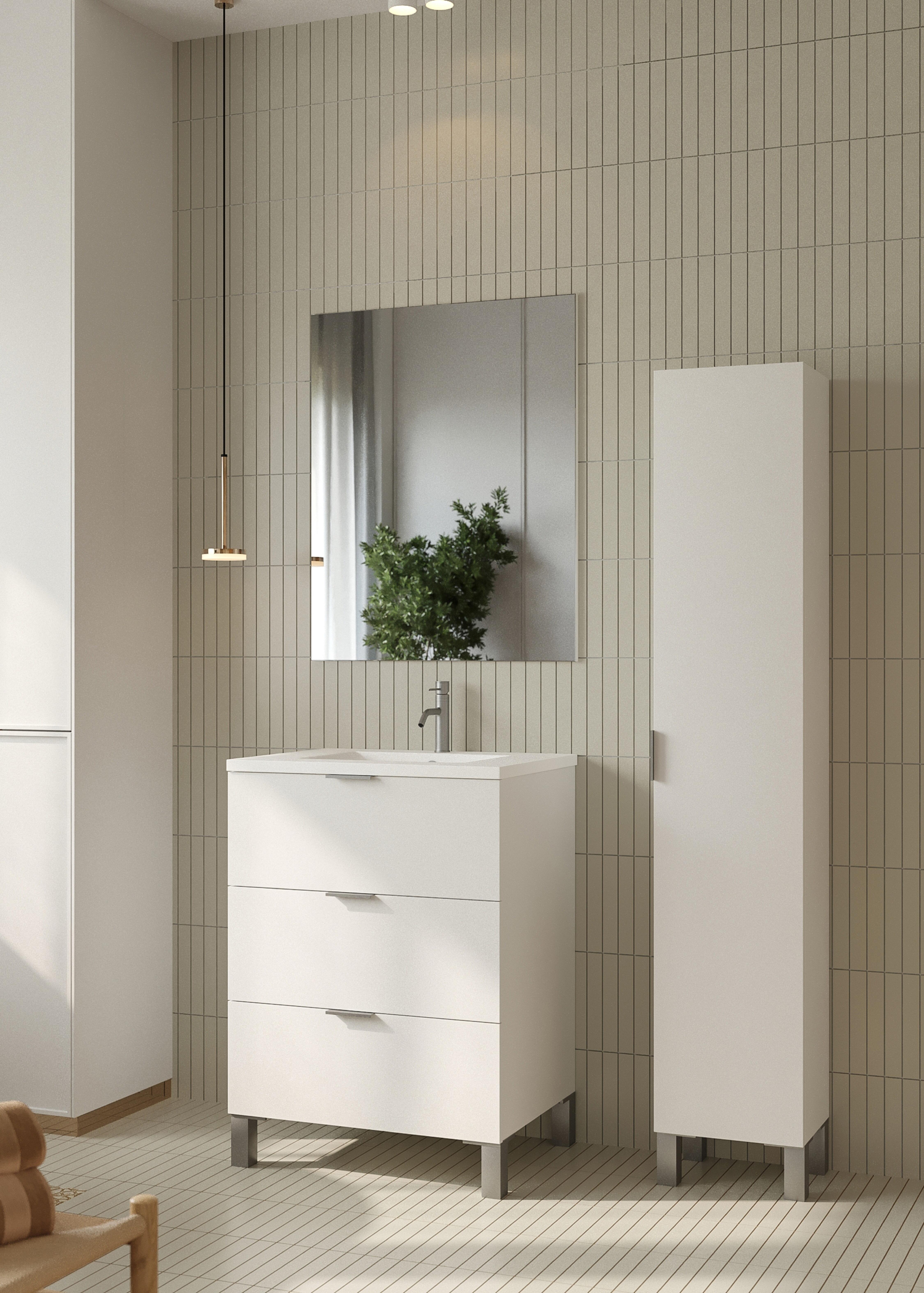 Columna de baño Lain blanco 30x164x25.1 cm - 4