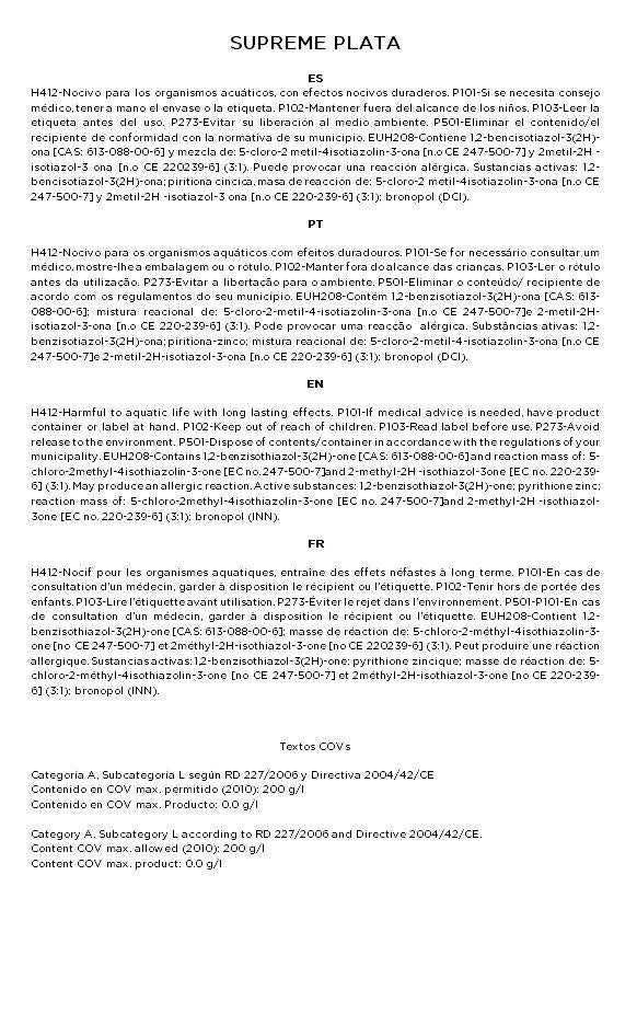 Pintura decorativa con efectos metal Supreme OSAKA color plata 1 litro - 9