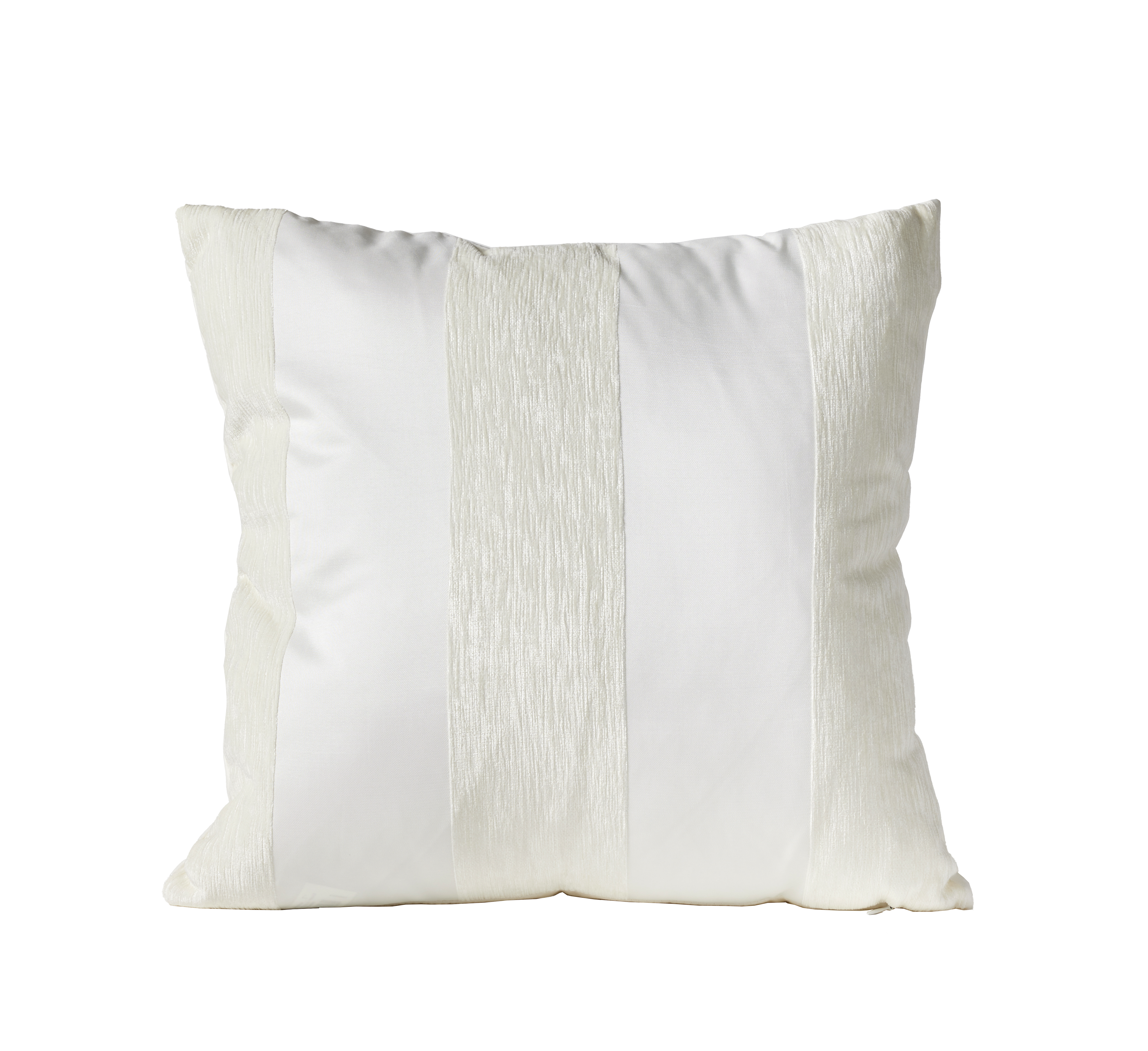 Poduszka Velvet Pasy kremowa 45 x 45 cm