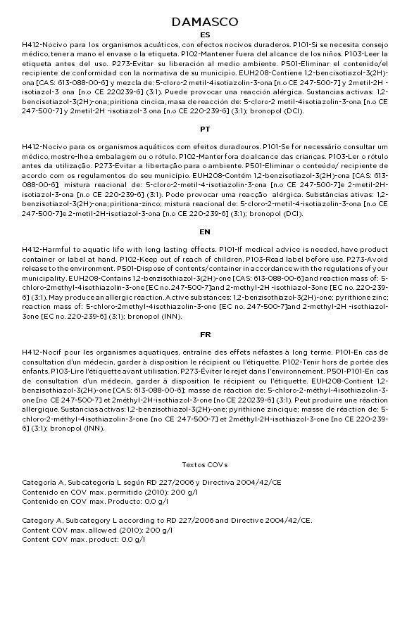 Pintura decorativa con efectos metal Damasco OSAKA color gris plata 2.5 litros - 7