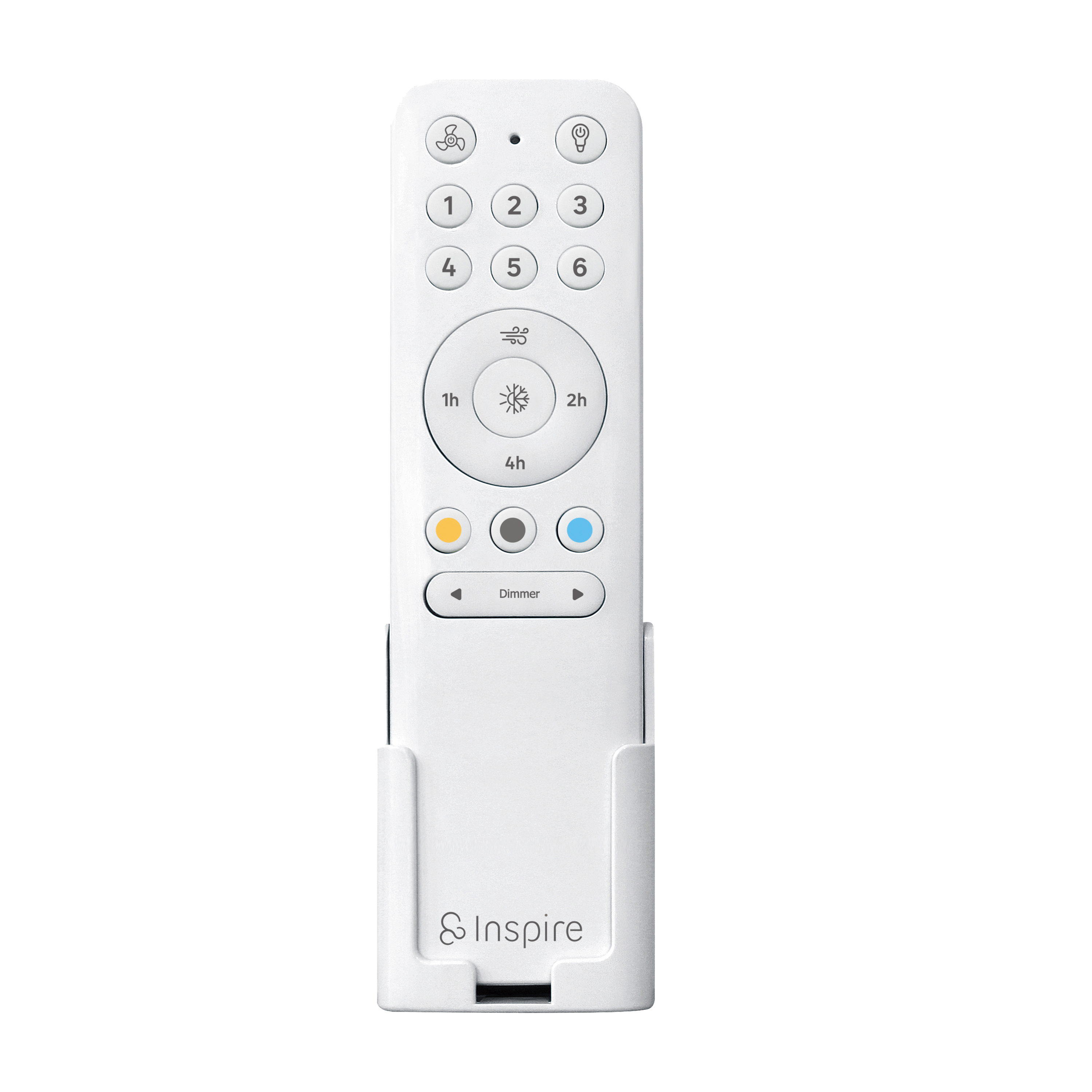 Ventilador de techo con luz silencioso DC Inspire Chris beige/blanco 91 cm - 3